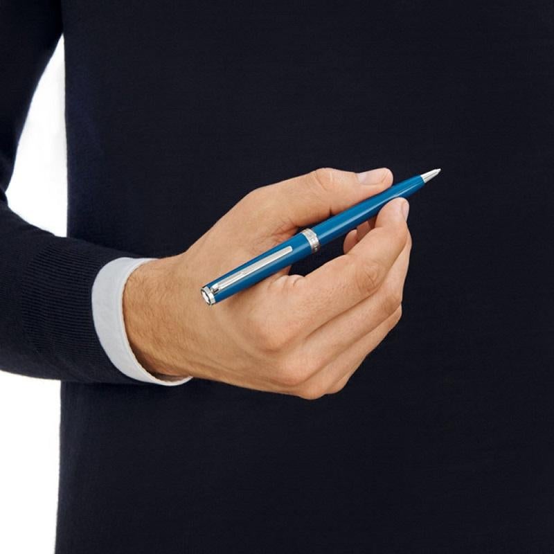 Montblanc Petrol Blue Ballpoint Pen 119351 In New Condition In Wilmington, DE