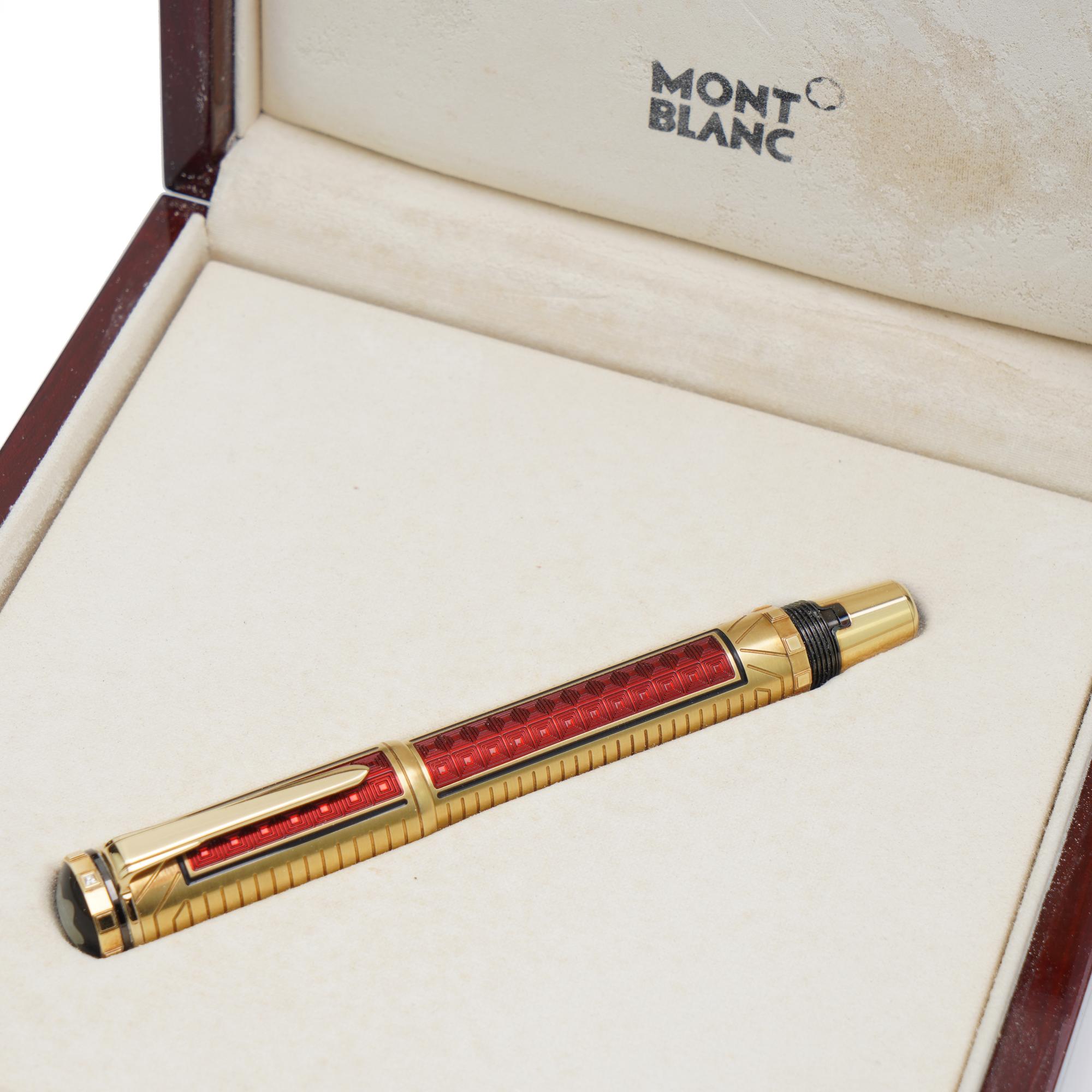 Square Cut Montblanc, Piston Fountain Pen, Patron of the Art Sir Henry Tate 888 Limited For Sale
