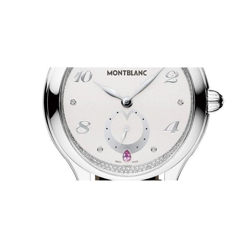 Movement - Quartz
Case - Stainless steel case back with engraved Princess Grace monogram
Domed sapphire crystal with double anti-reflective coating
34 mm case diameter
Rhodium-plated feuille hands
Stainless steel
3 bar (30 m)
Non-screwed crown, 1
