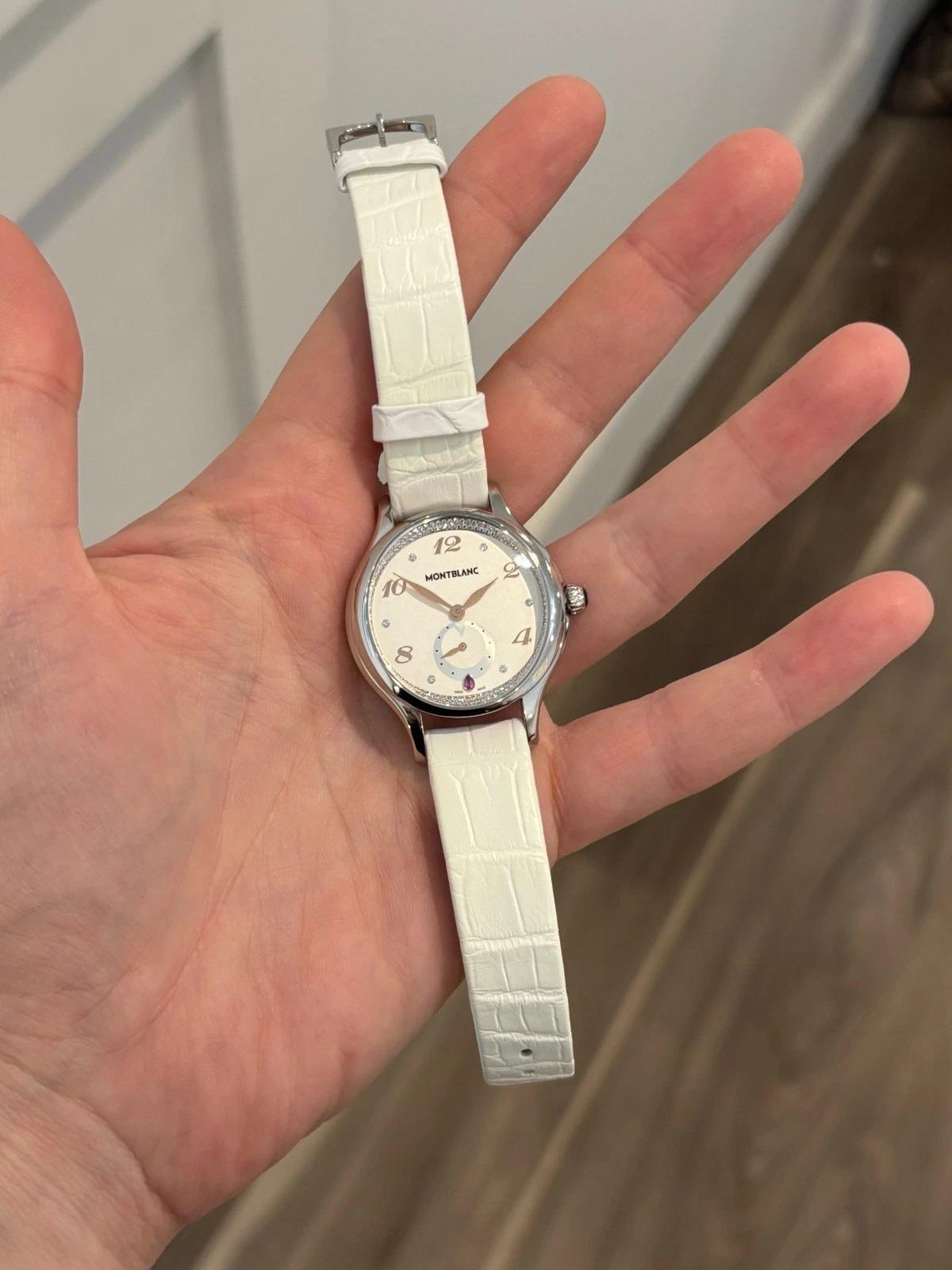 Montblanc Princesse Grace de Monaco  106499 Diamond Dial White Watch New in Box en vente 4