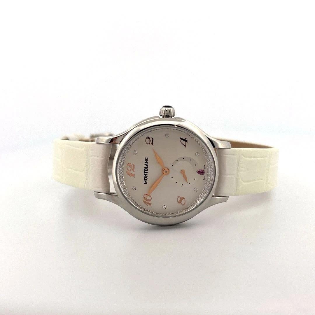 Montblanc Montre Princesse Grace de Monaco 106499  Cadran en diamant  Accents d'or rose  BNIB

🡆  Description :
Une superbe montre-bracelet Montblanc Princesse Grace de Monaco pour femme, style (106499), est proposée dans la prestigieuse collection