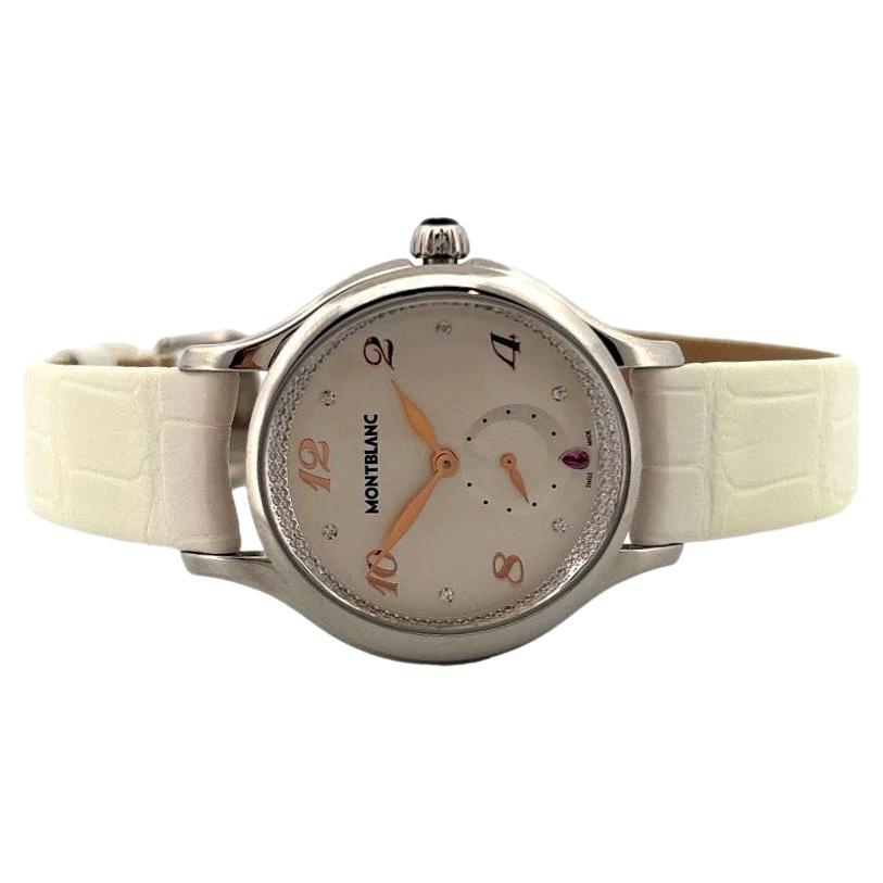 Montblanc Princesse Grace de Monaco  106499 Diamond Dial White Watch New in Box en vente