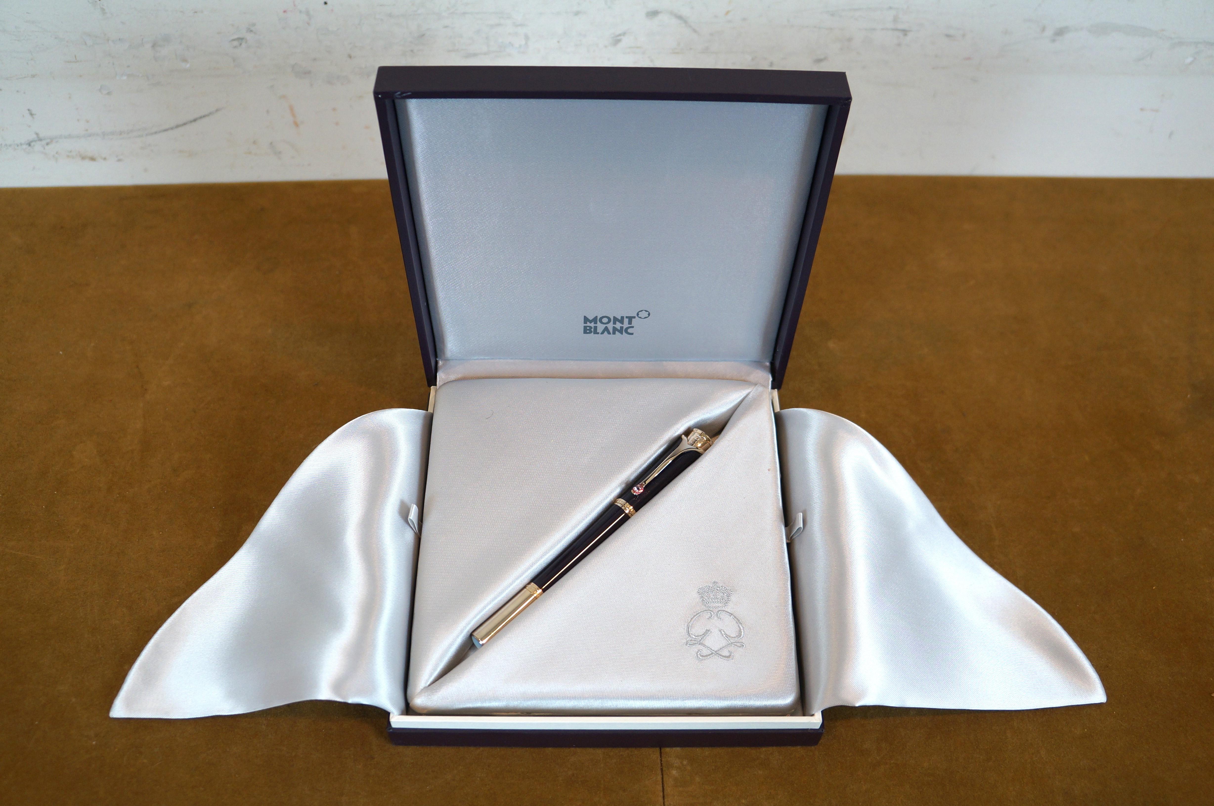 Montblanc Princesse Grace de Monaco Collection Purple Ballpoint Pen Original Box 6