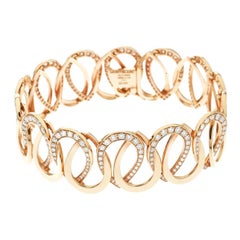 Montblanc Princesse Grace de Monaco Petal Diamond 18k Rose Gold Bracelet