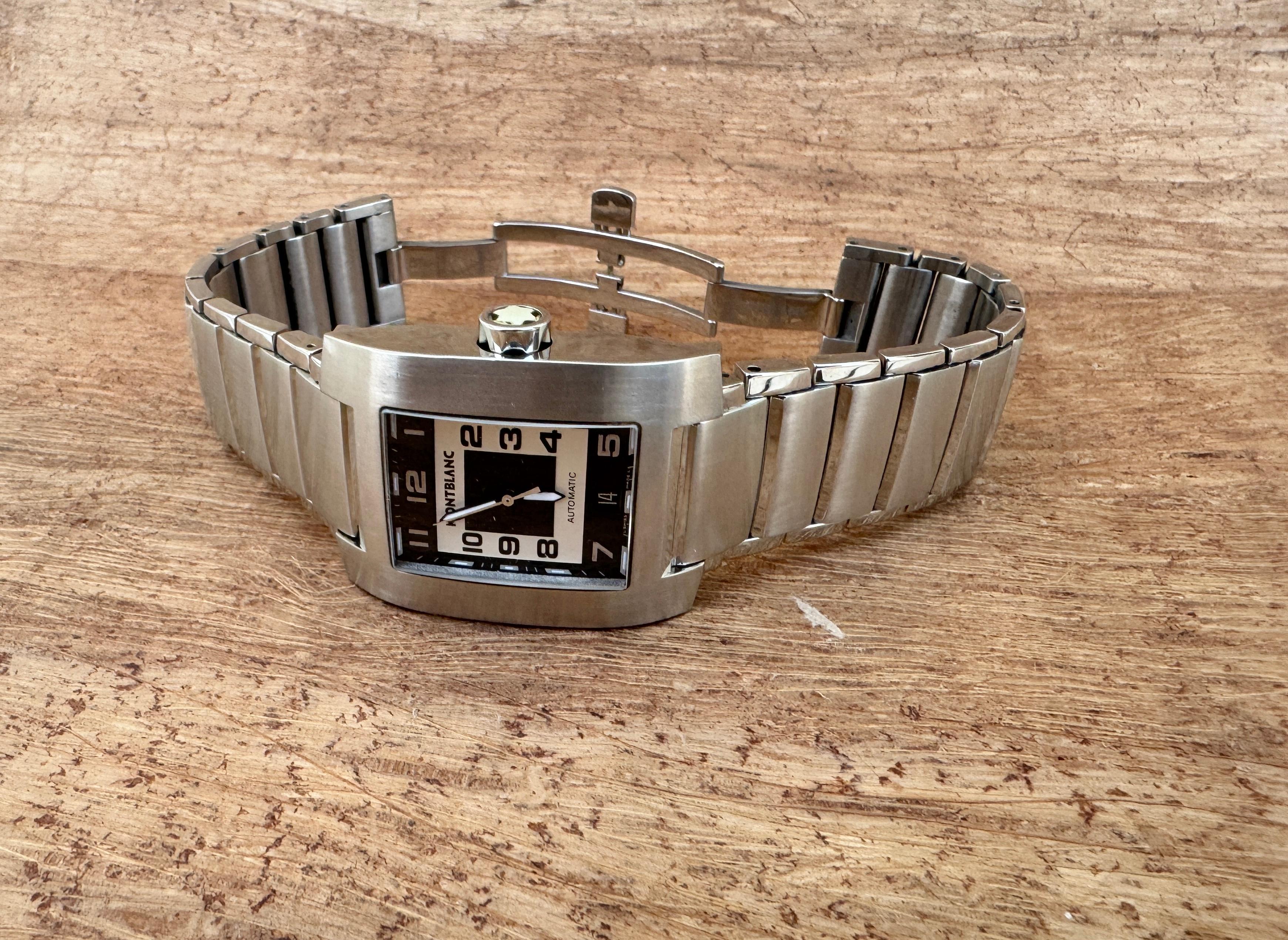 Montblanc Profile 7058 Stainless Steel Automatic Watch For Sale 6