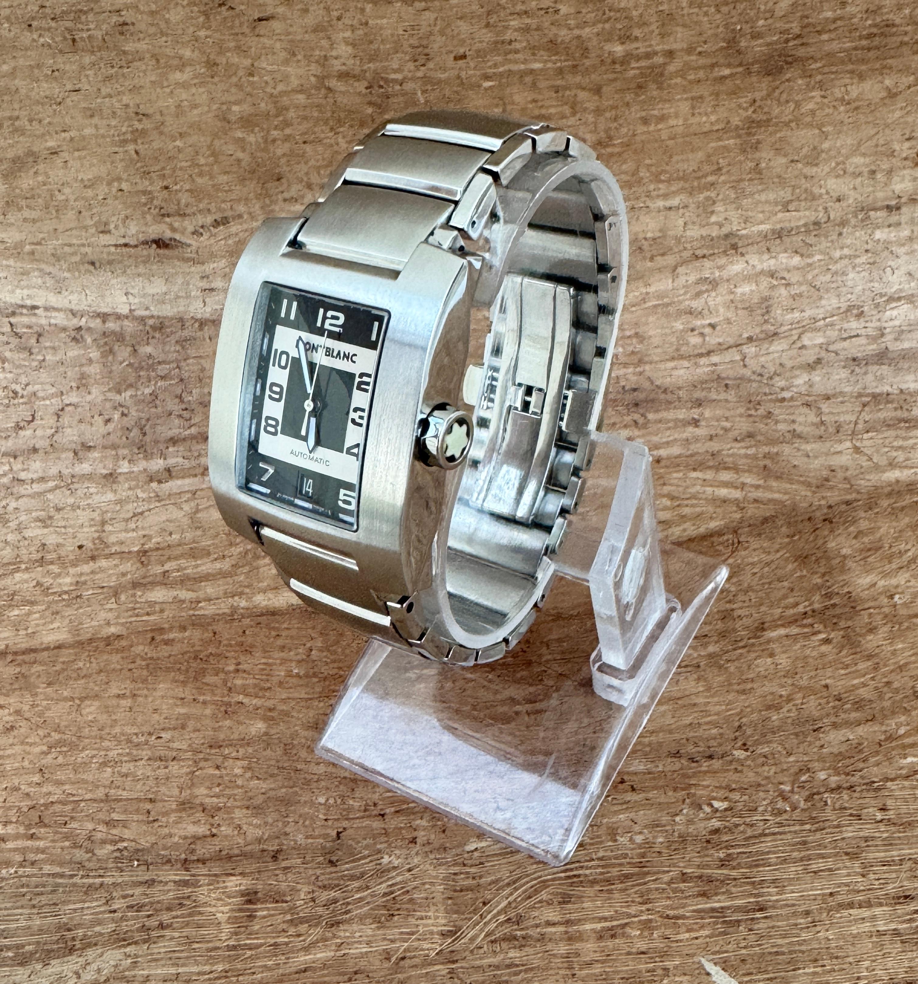 Montblanc Profile 7058 Stainless Steel Automatic Watch For Sale 7