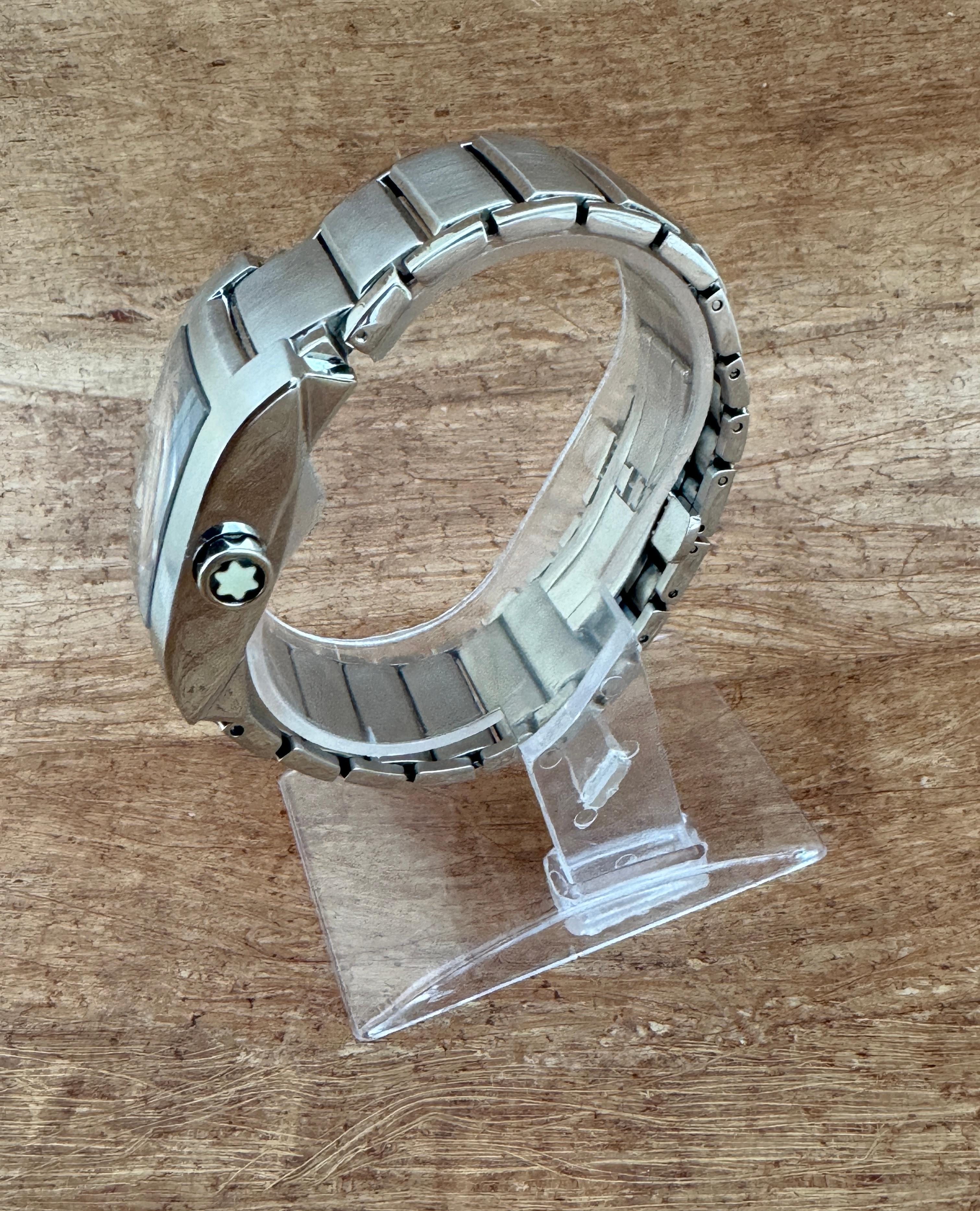 Montblanc Profile 7058 Stainless Steel Automatic Watch For Sale 8
