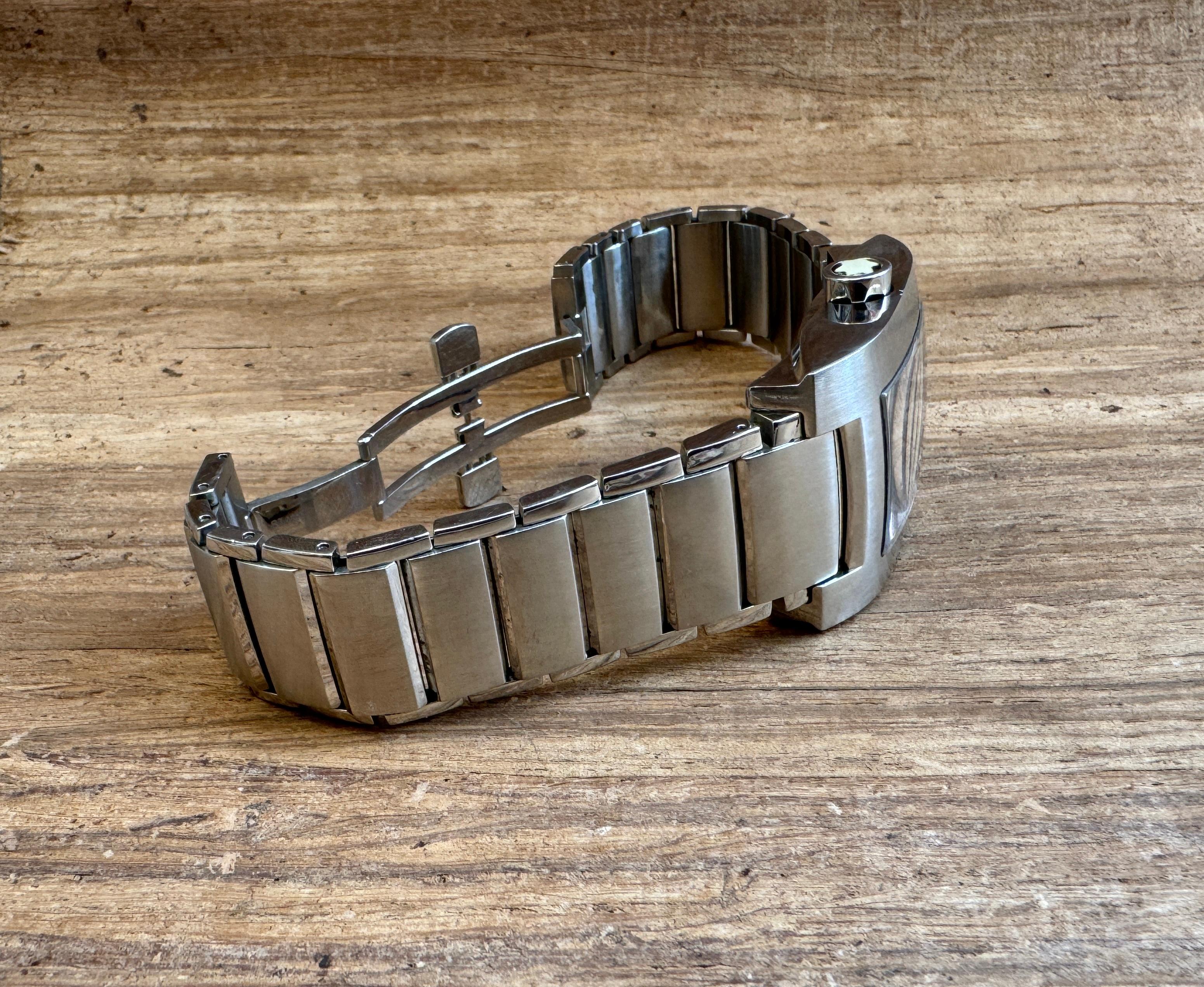 Montblanc Profile 7058 Stainless Steel Automatic Watch For Sale 12