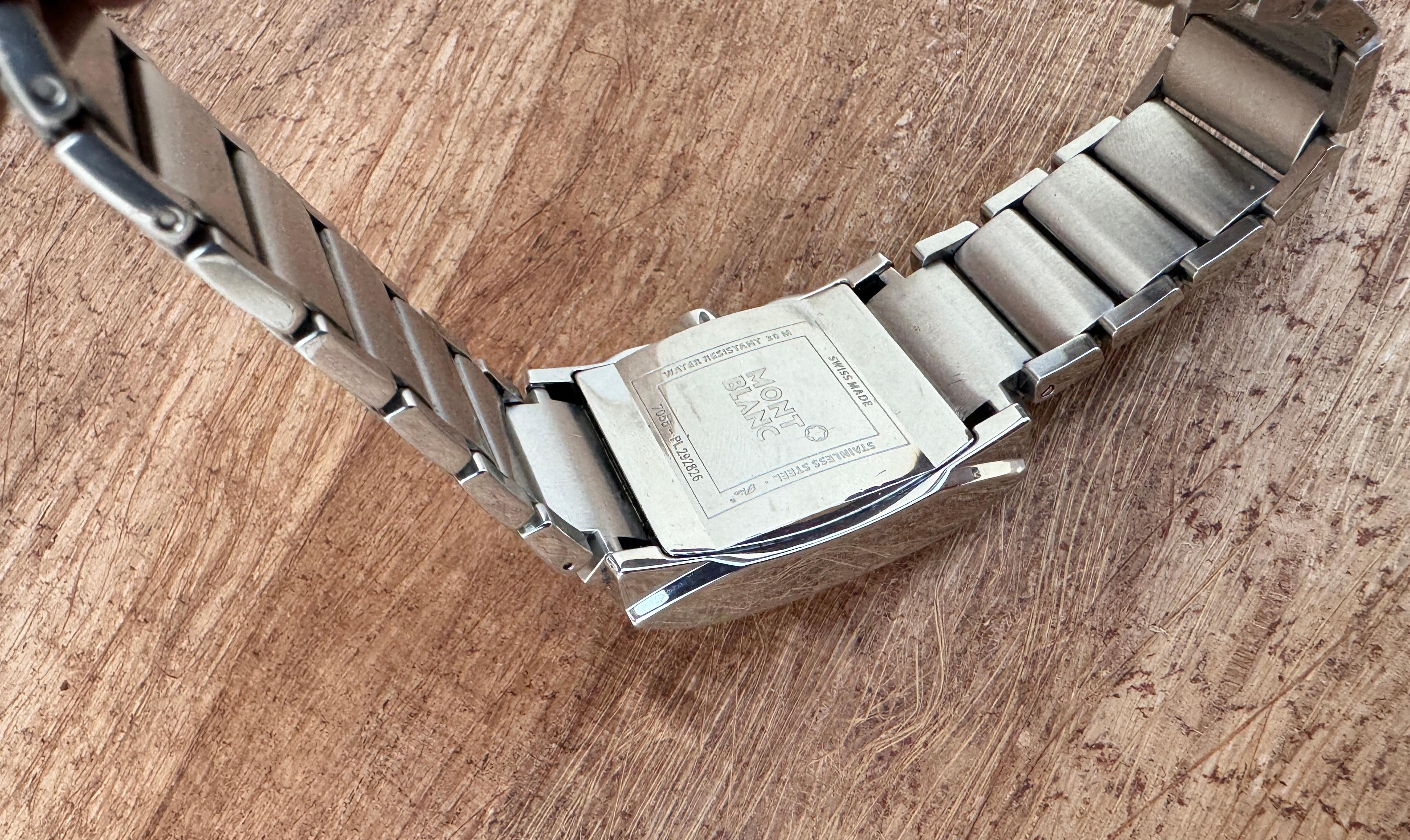 Montblanc Profile 7058 Stainless Steel Automatic Watch For Sale 2
