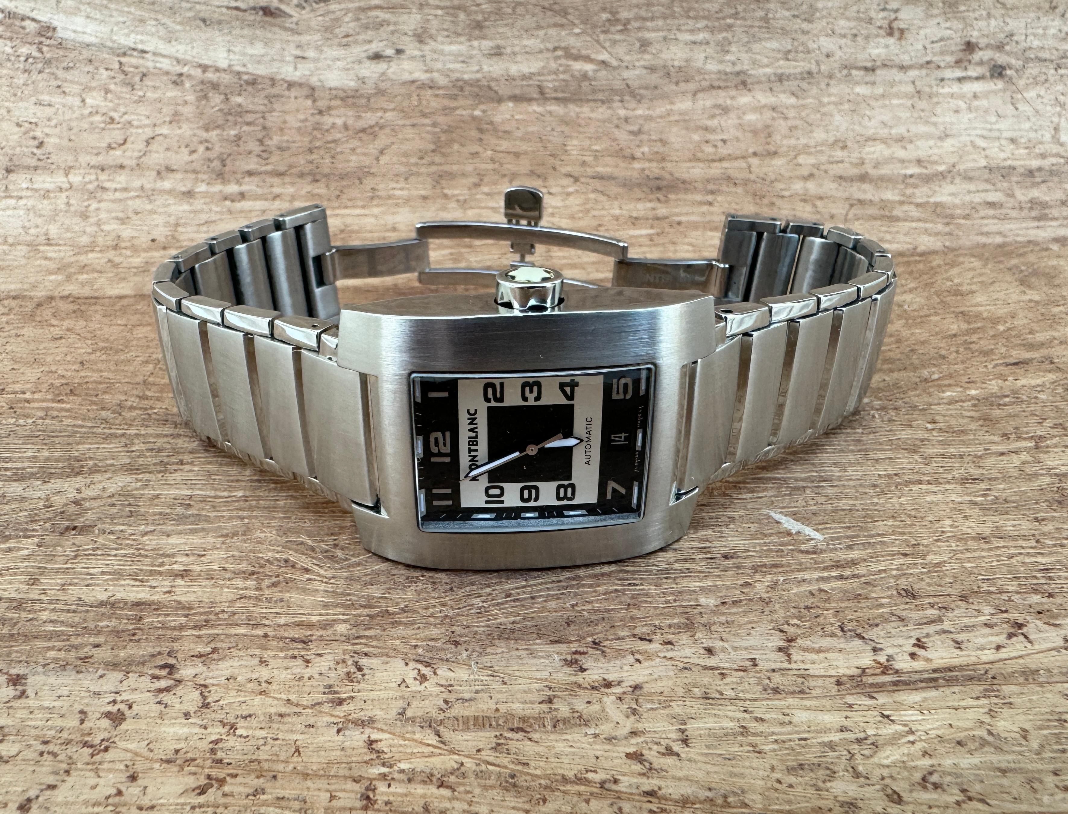 Montblanc Profile 7058 Stainless Steel Automatic Watch For Sale 5