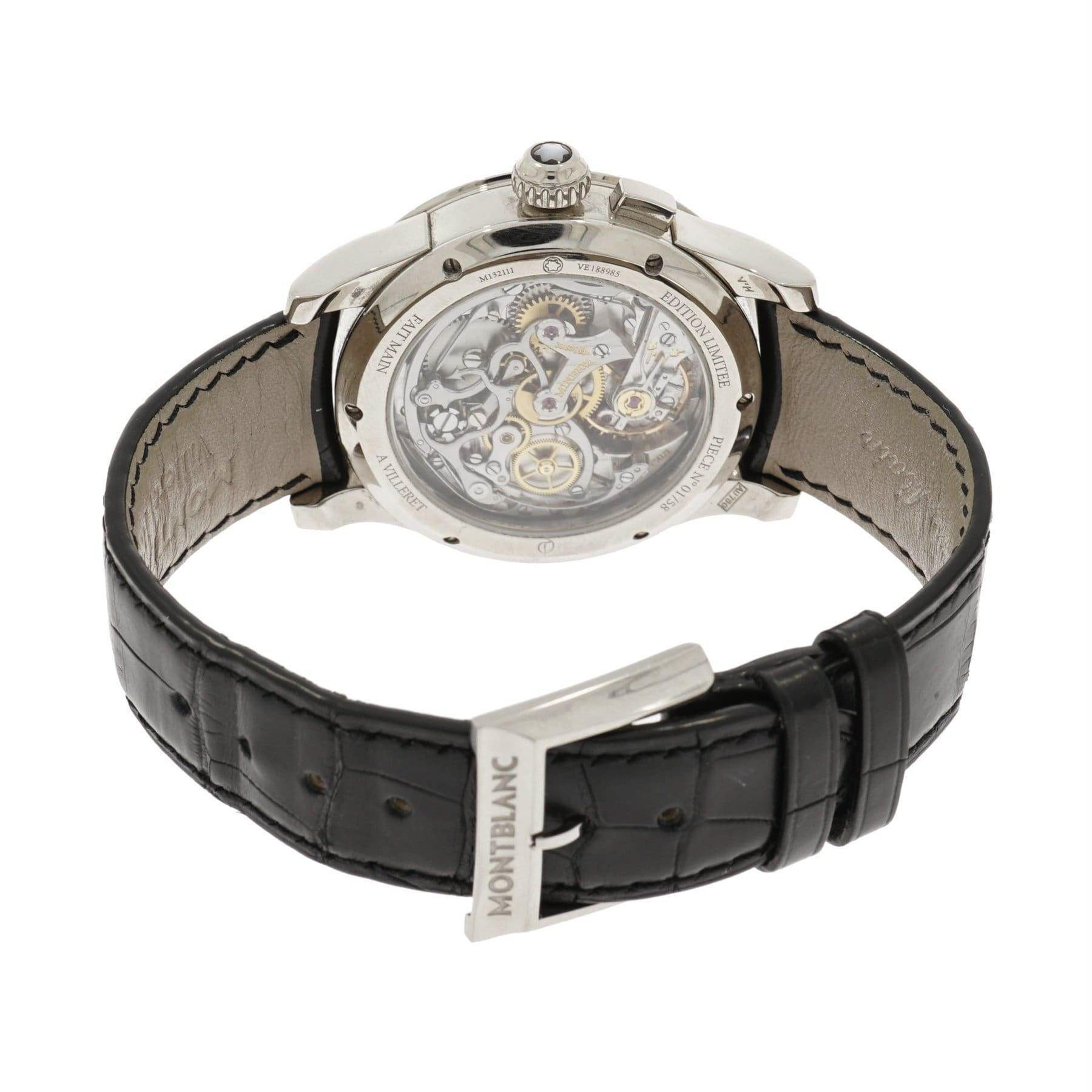 Modern Montblanc Pulsographe White Gold Wristwatch