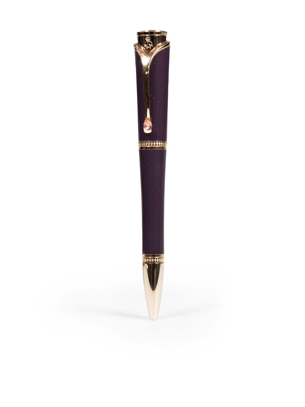 Montblanc Purple Princesse Grace de Monaco Pen In Excellent Condition For Sale In London, GB