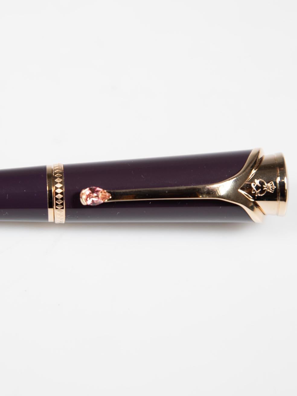 Women's Montblanc Purple Princesse Grace de Monaco Pen For Sale