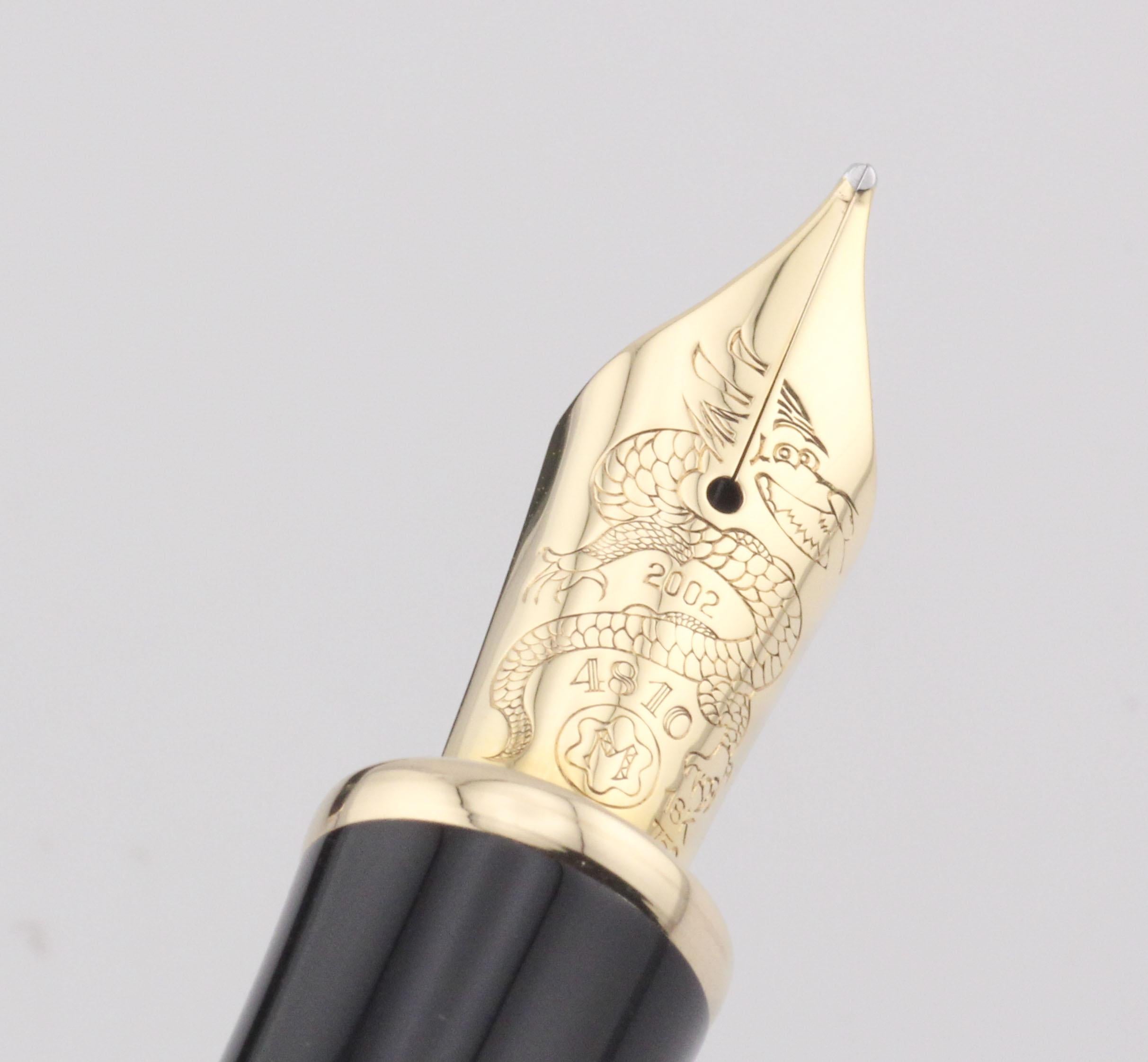 Montblanc Qing Dynastie Echte Jade Limited Edition Füllfederhalter im Angebot 3