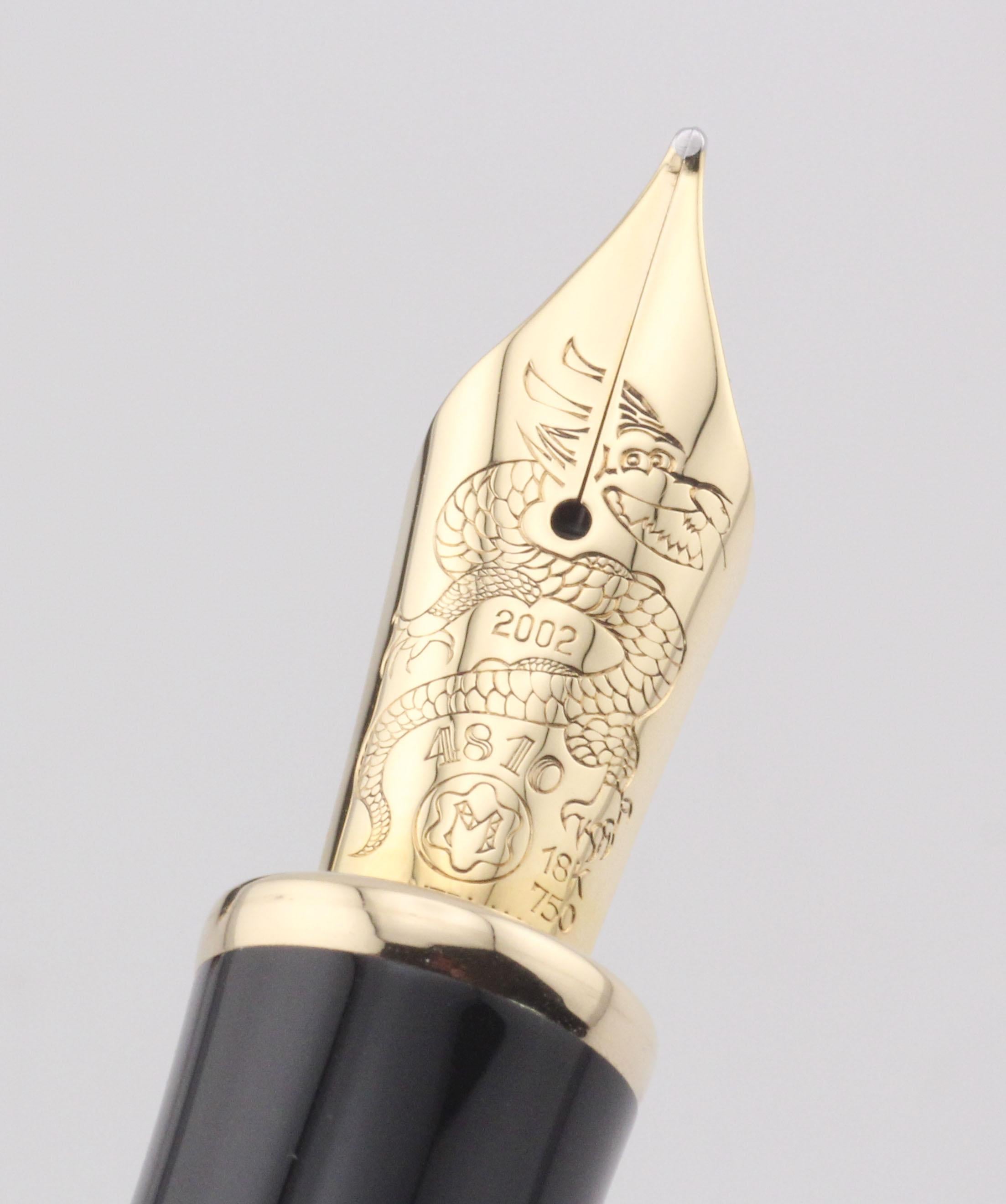 Montblanc Qing Dynastie Echte Jade Limited Edition Füllfederhalter im Angebot 4