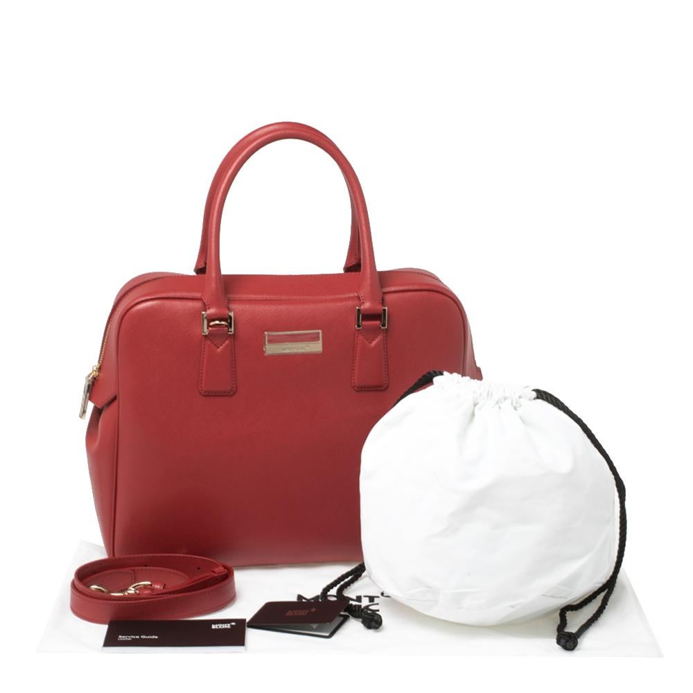 Montblanc Red Leather Sartorial Briefcase 3