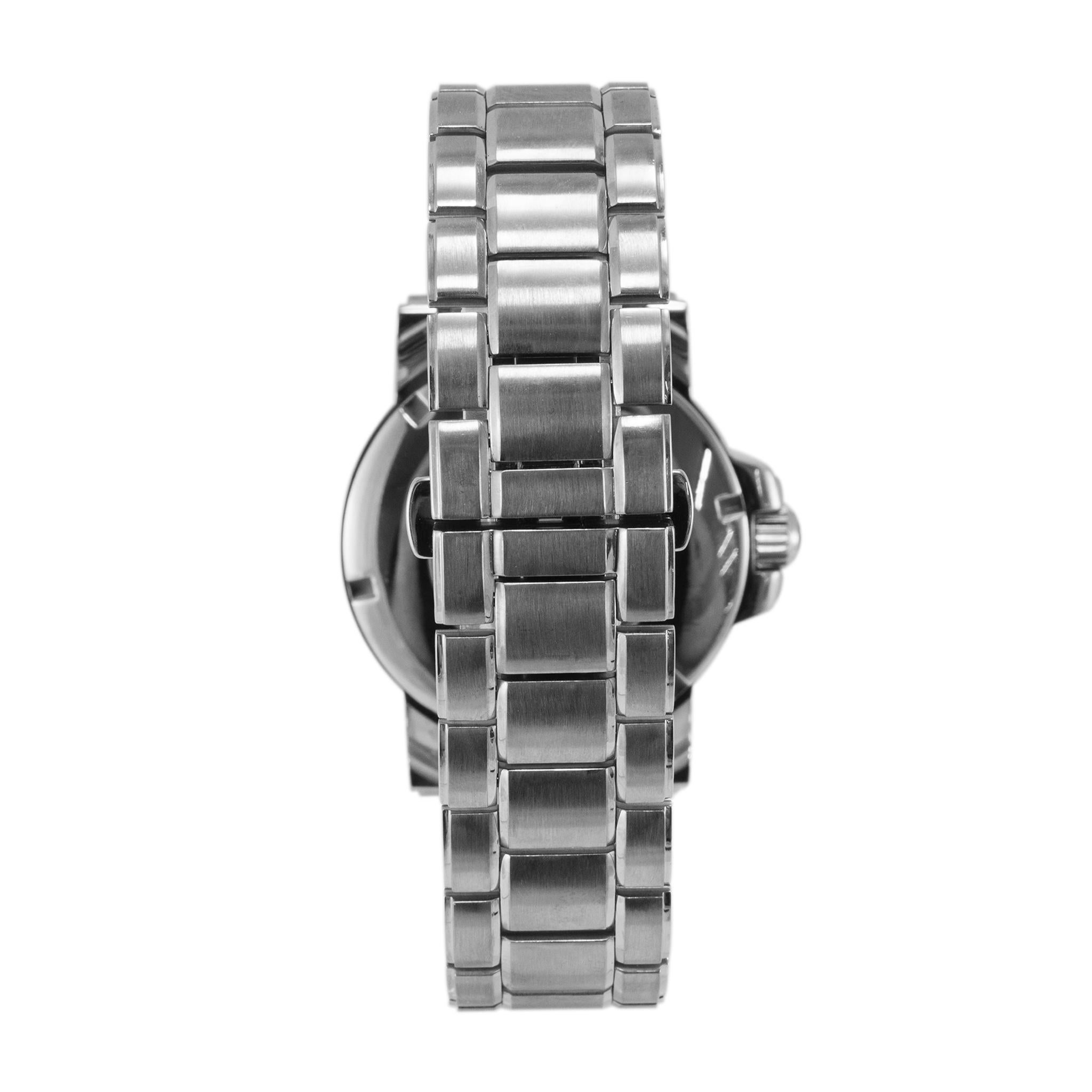 Montblanc Sport Gmt 41MM 7061 Stainless Steel Silver Dial Automatic Watch en vente 1