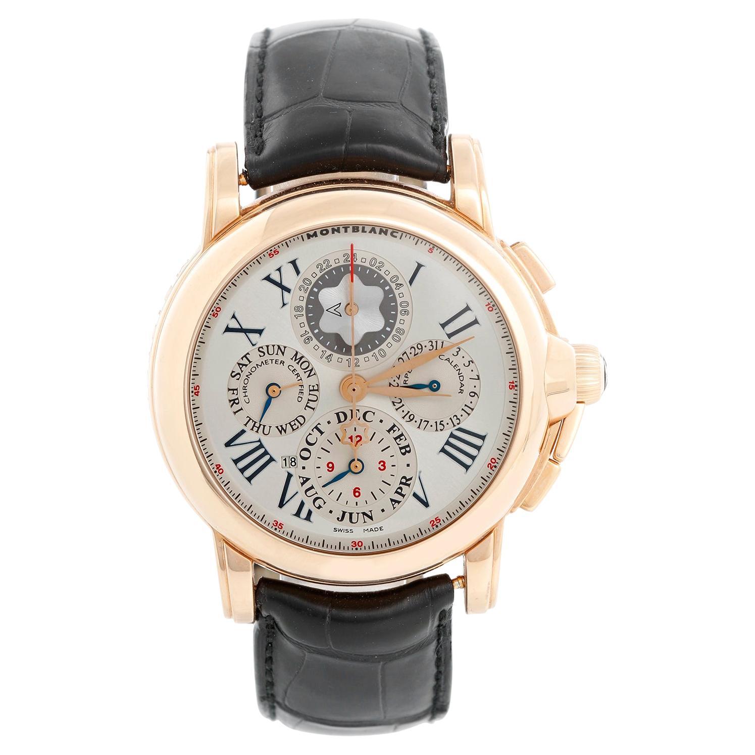 Montblanc Star Chronograph GMT 1906 Rose Gold Perpetual Limited Edition For Sale