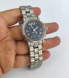 Montblanc Star Chronograph Star 7038 Black Dial Chronograph Stainless Steel Wat
