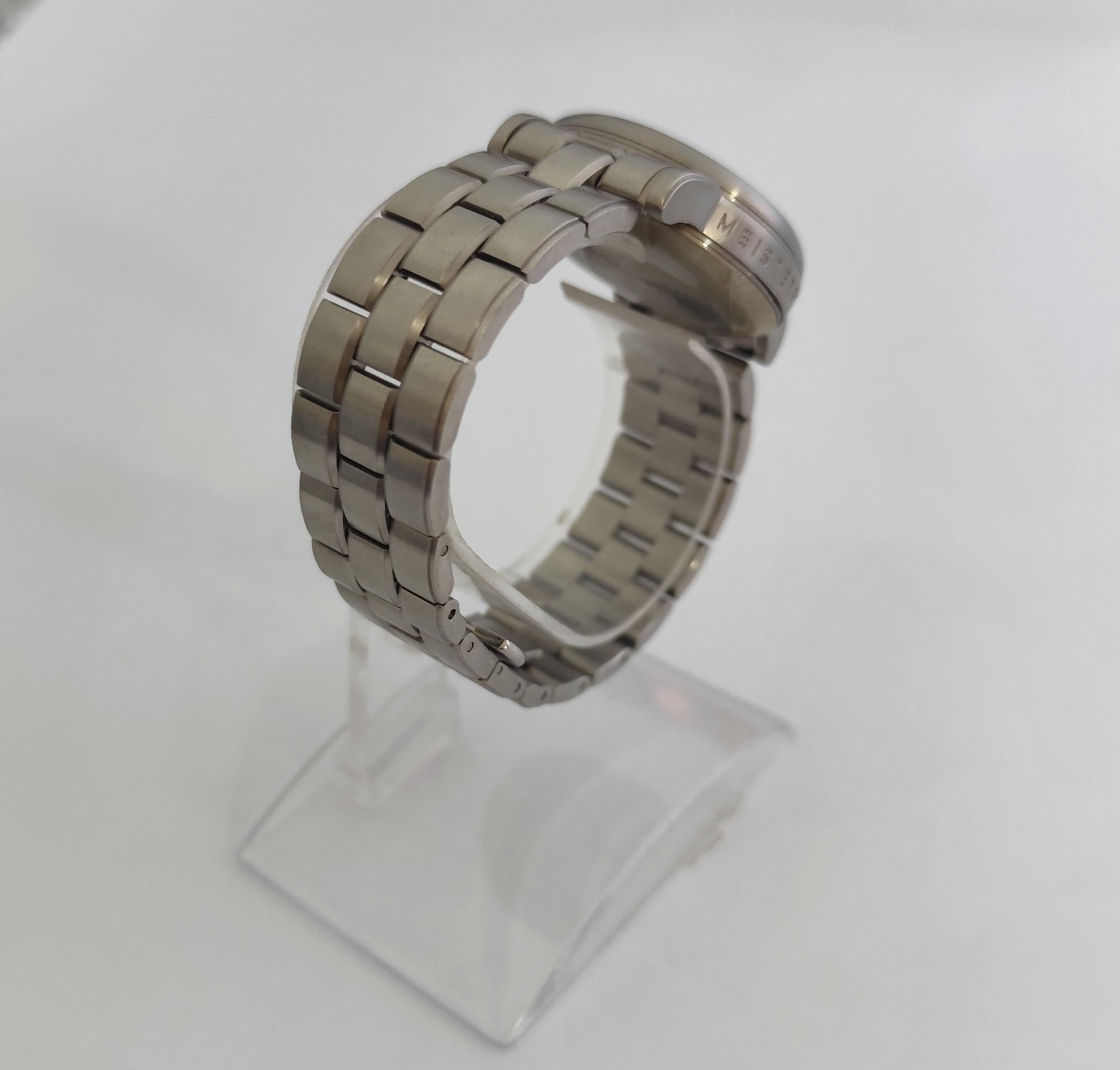 Montblanc Star Cronógrafo Star 7038 Esfera Negra Cronógrafo Acero Inoxidable Wat en venta 5