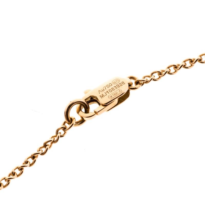 Contemporary Montblanc Star Heart Charm 18k Rose Gold Bracelet