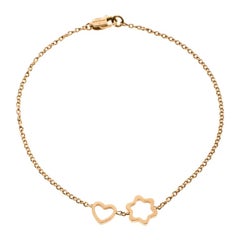 Montblanc Star Heart Charm 18k Rose Gold Bracelet