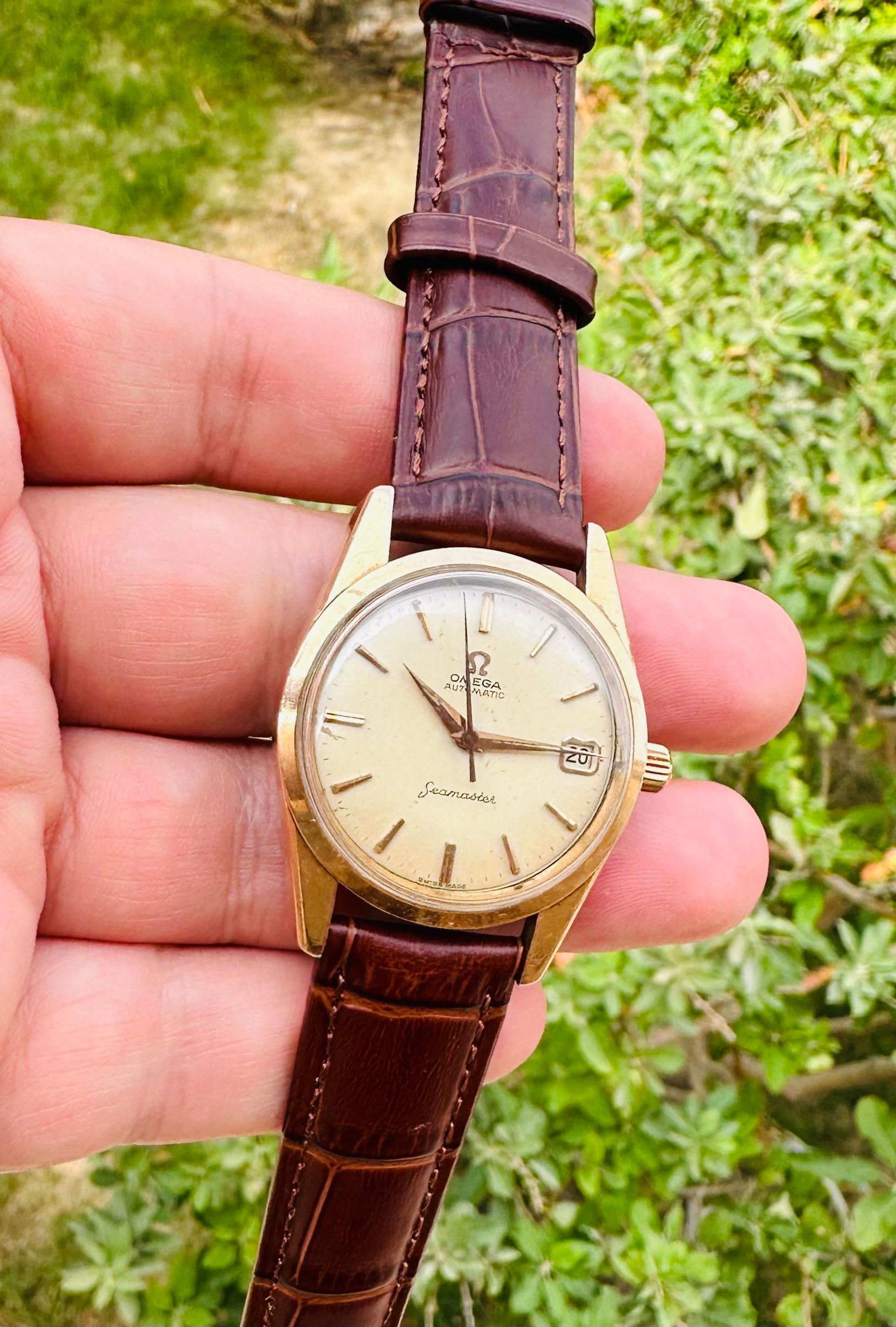 Omega Seamaster Gold Capped Seamaster Ref 14701 Vintage 60's Watch 9