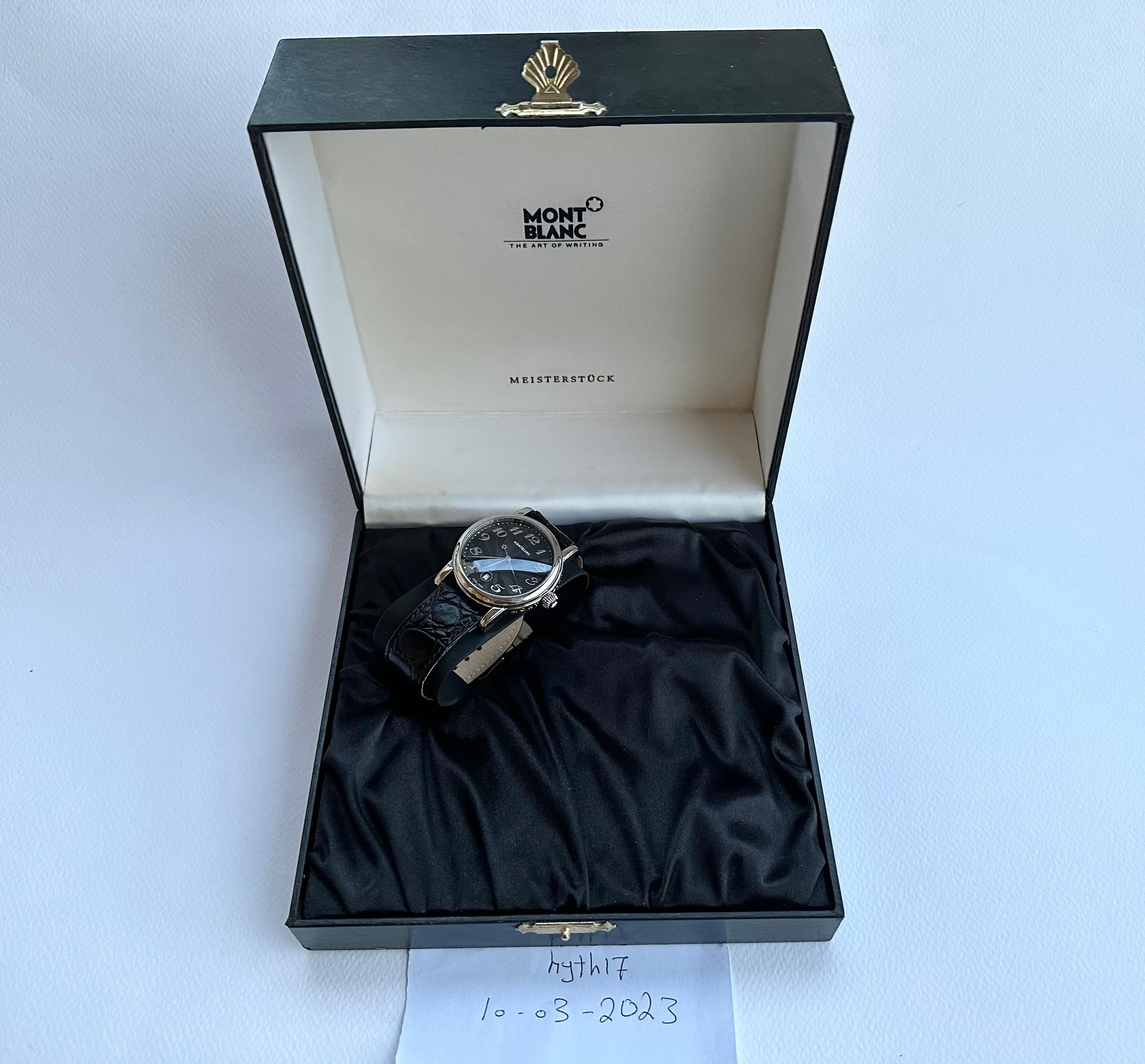 Montblanc Star Meisterstuck Star Date 7072 Watch Boxed In Good Condition In Toronto, CA