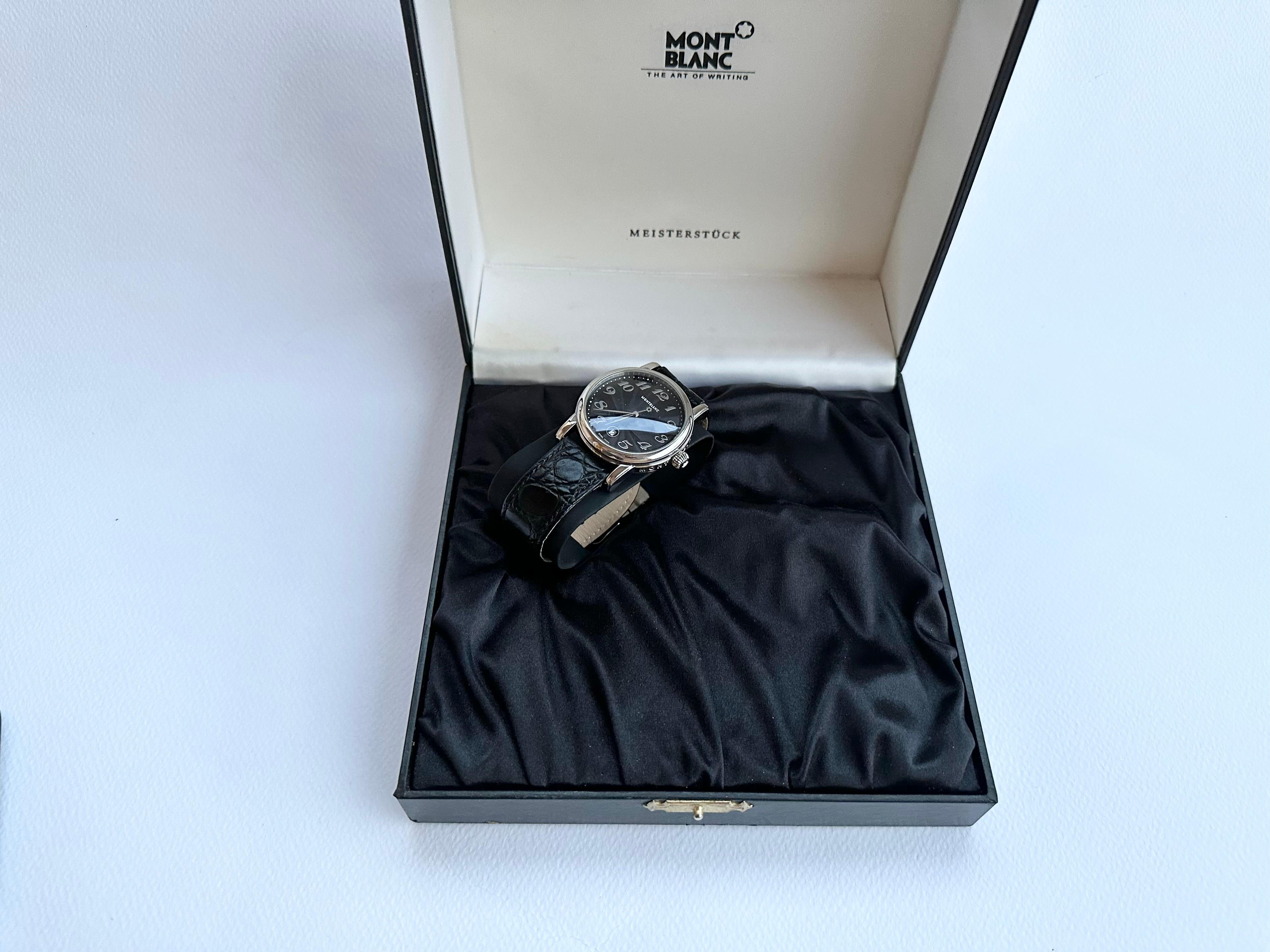 Montblanc Star Meisterstuck Star Date 7072 Watch Boxed For Sale 3