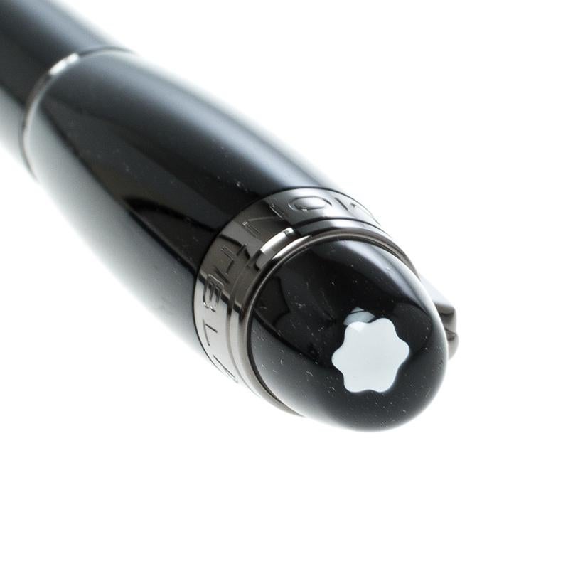 Men's Montblanc StarWalker Black Resin Ruthenium Coated Set Of Ballpoint Pen