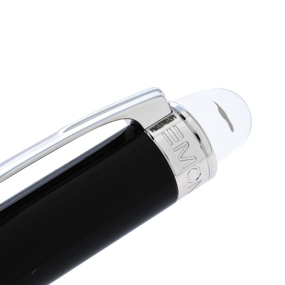 Montblanc StarWalker Black Resin Silver Tone Ballpoint Pen In New Condition In Dubai, Al Qouz 2