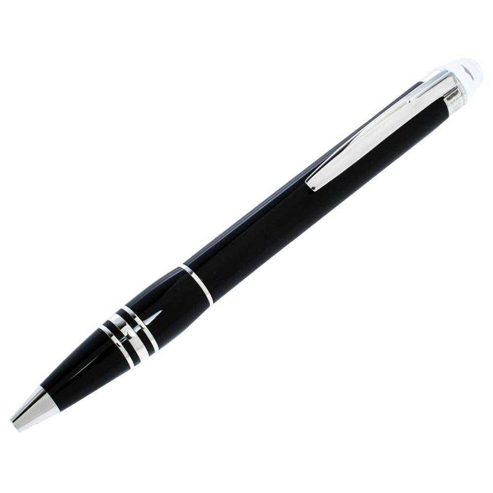 Montblanc StarWalker Black Resin Silver Tone Ballpoint Pen