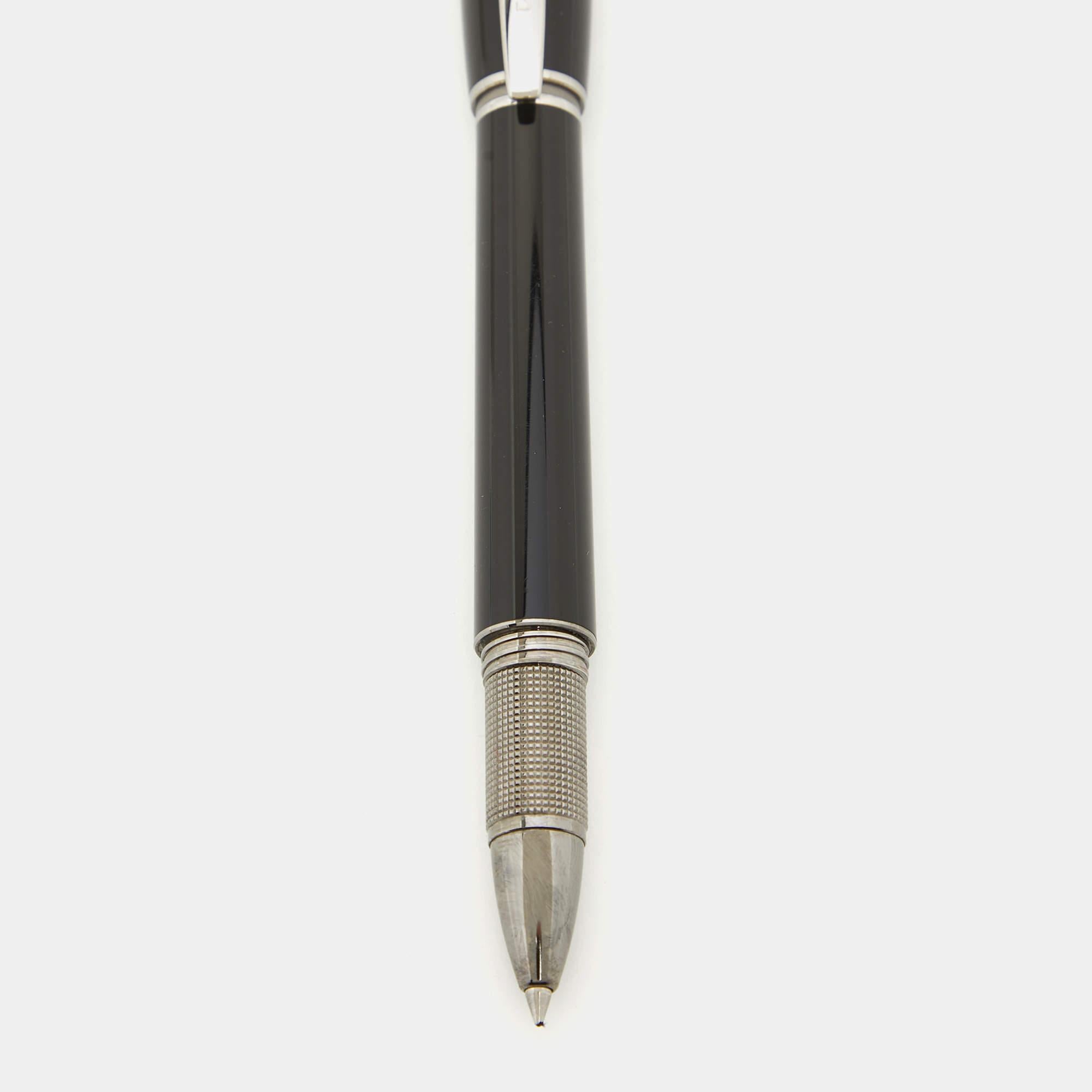 Men's Montblanc StarWalker Black Resin Silver Tone Rollerball Pen