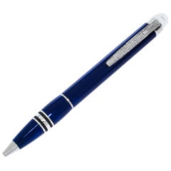 Montblanc StarWalker Cool Blue Resin Silver Tone Ballpoint Pen