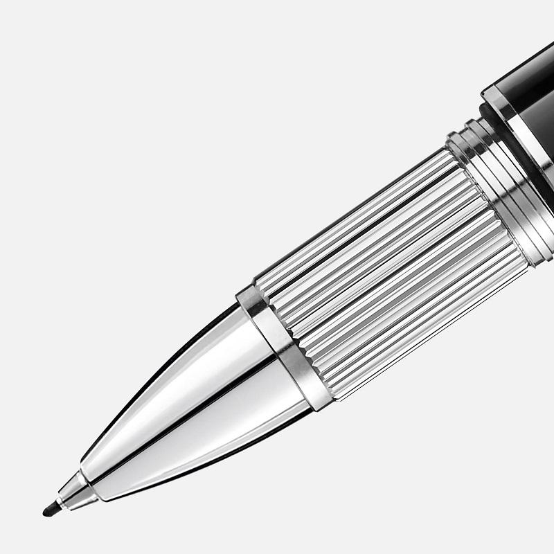 Features
Clip Platinum-coated clip with embossed Montblanc brand name and individual serial number
Barrel Black precious resin
Cap Platinum-coated
Color Black
Writing System Fineliner
118872