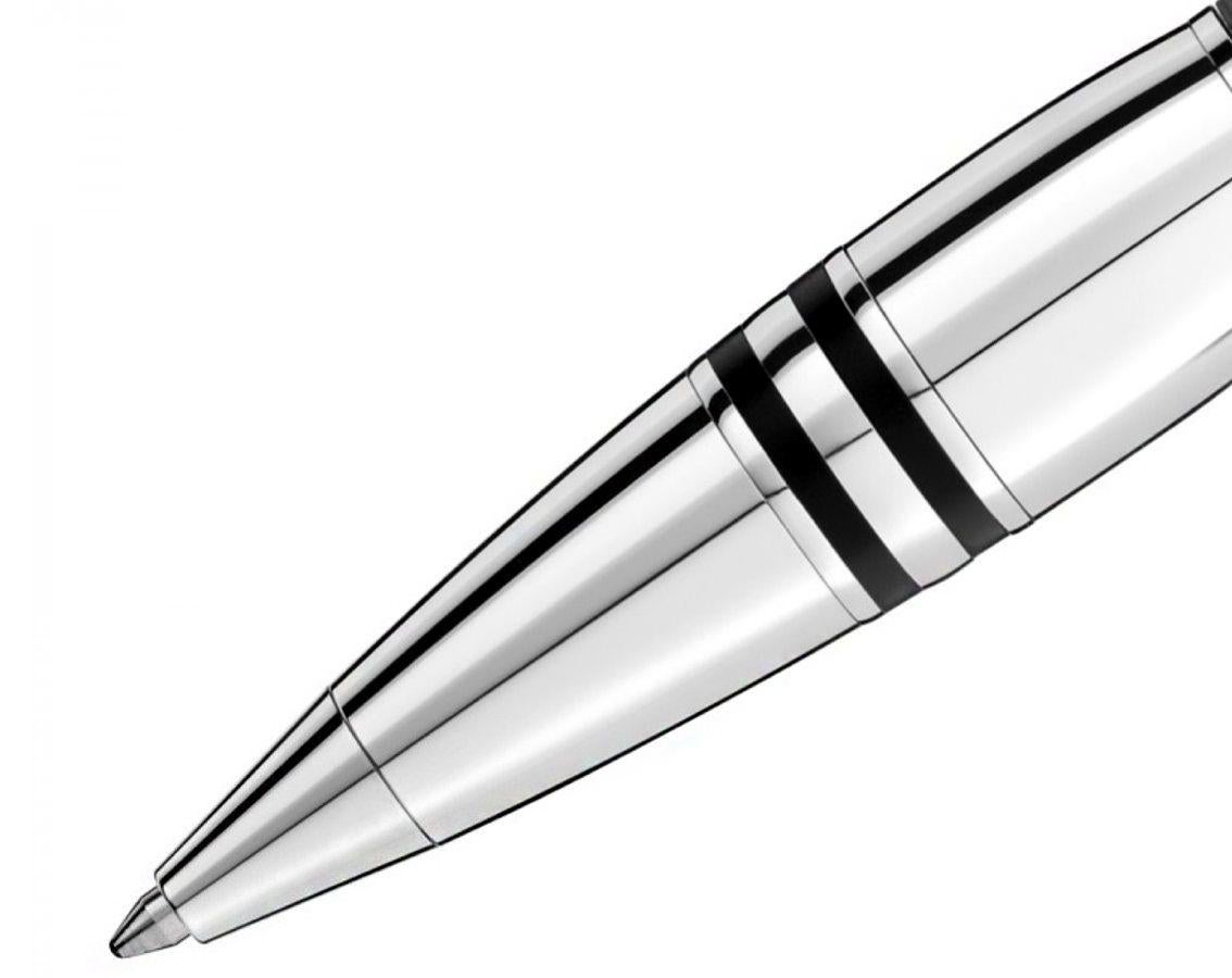 A Montblanc StarWalker Spirit of Racing ballpoint pen crafted in patterned black precious resin with a platinum-coated clip and fittings.
116917
