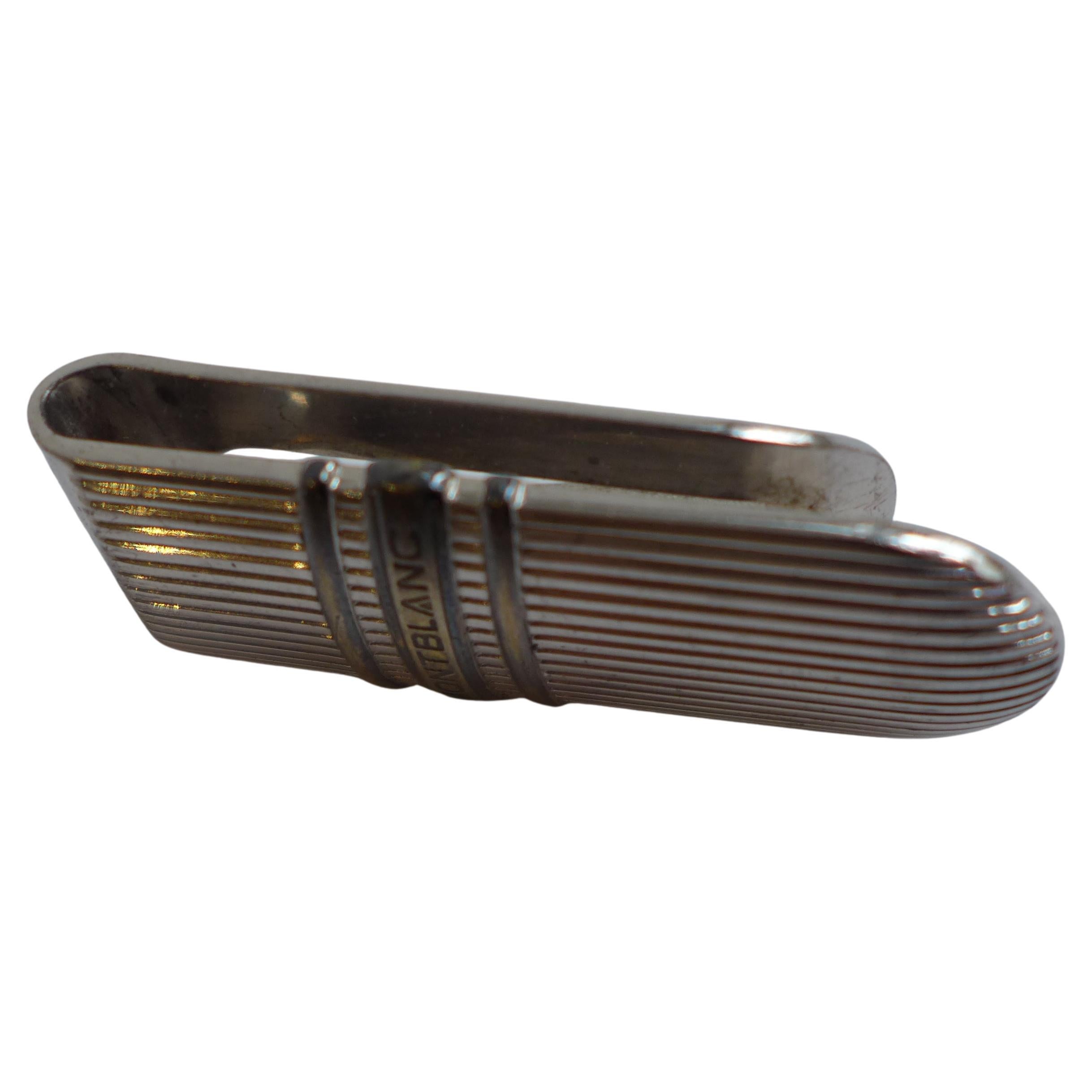 Montblanc Sterling Silver Money Clip – Elegant Luxury Accessory for Collectors