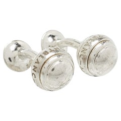 Montblanc Sterling Silver Snowcap Emblem Cufflink