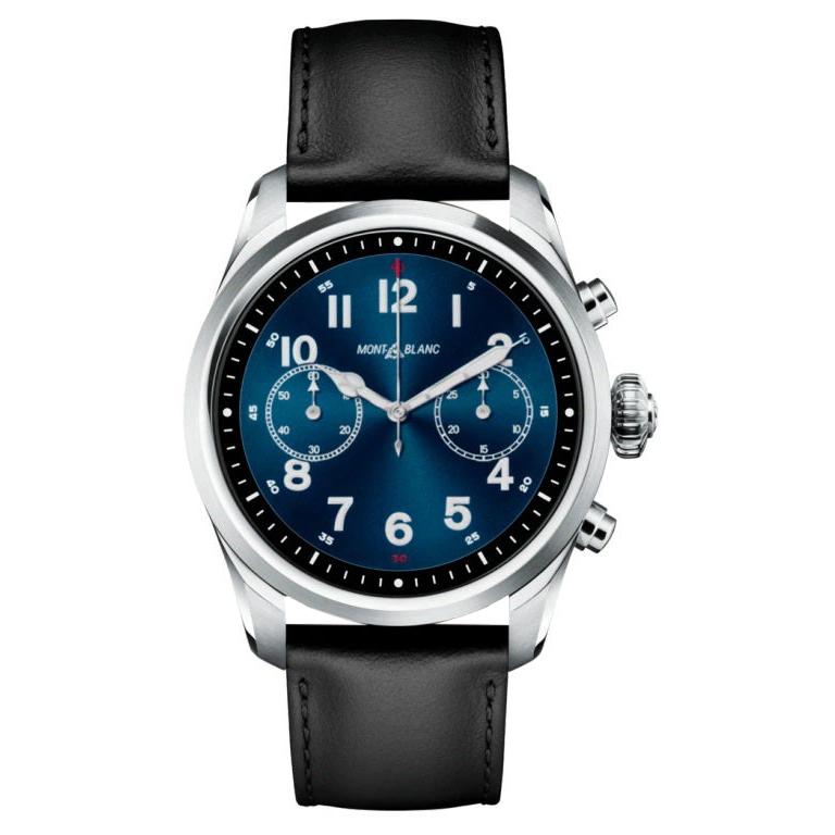 MontBlanc Summit 2 Stainless Steel and Leather Watch 119440