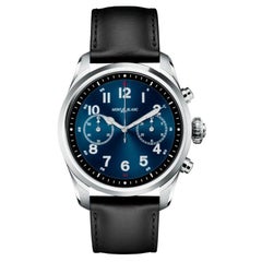 Used MontBlanc Summit 2 Stainless Steel and Leather Watch 119440