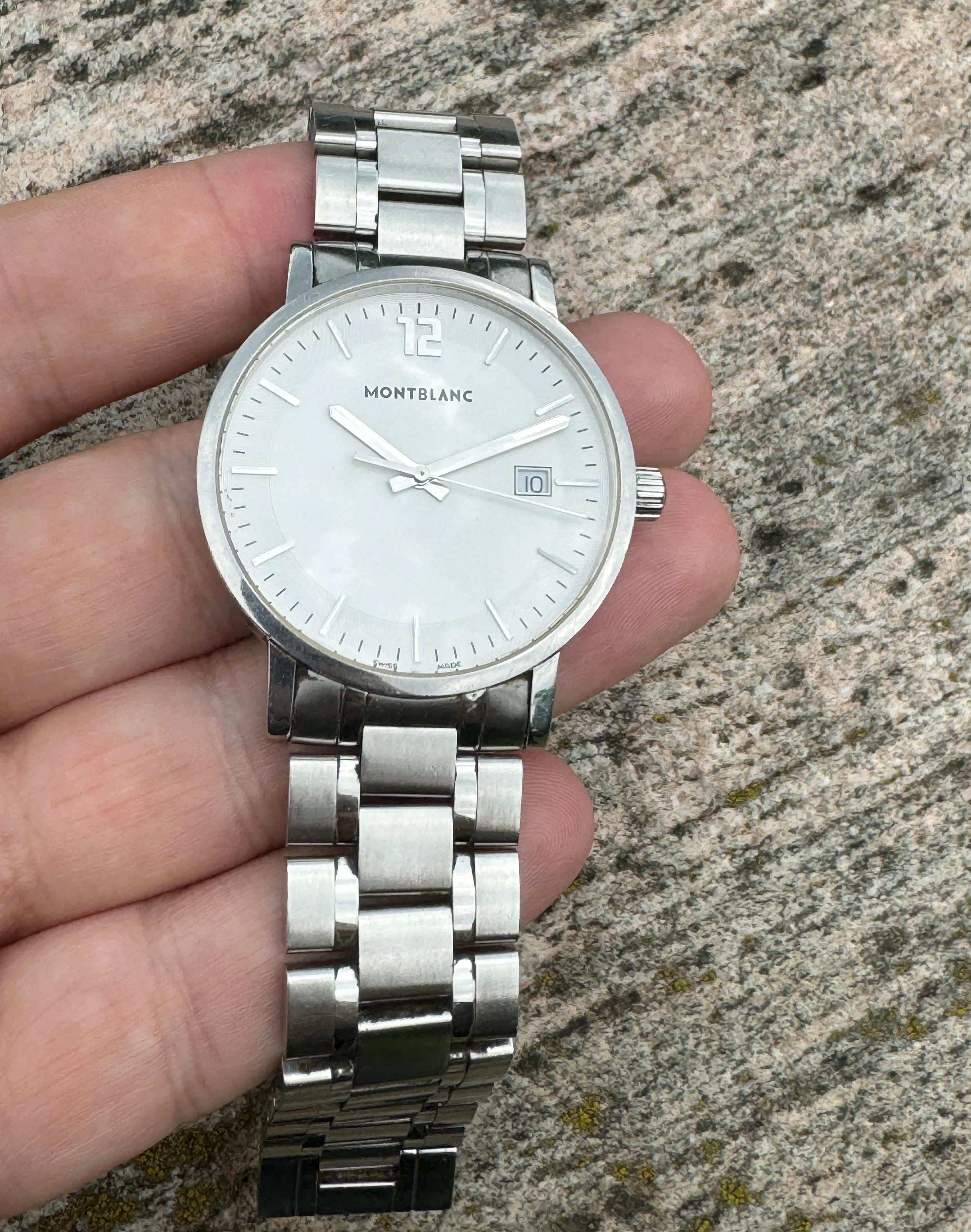 Montblanc Summit 7093 Edelstahl-Uhr 6