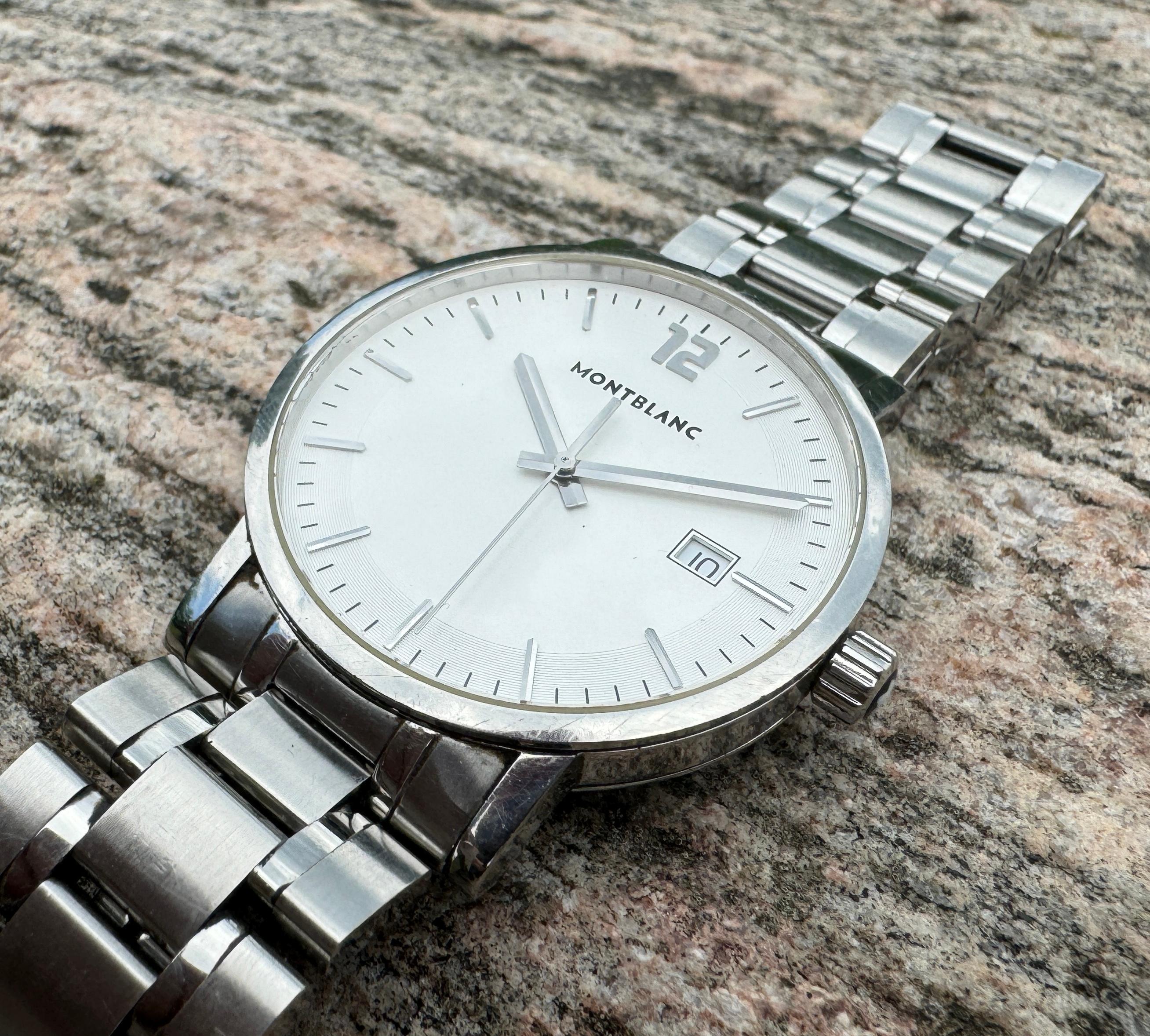 Montblanc Summit 7093 Edelstahl-Uhr im Zustand „Gut“ in Toronto, CA