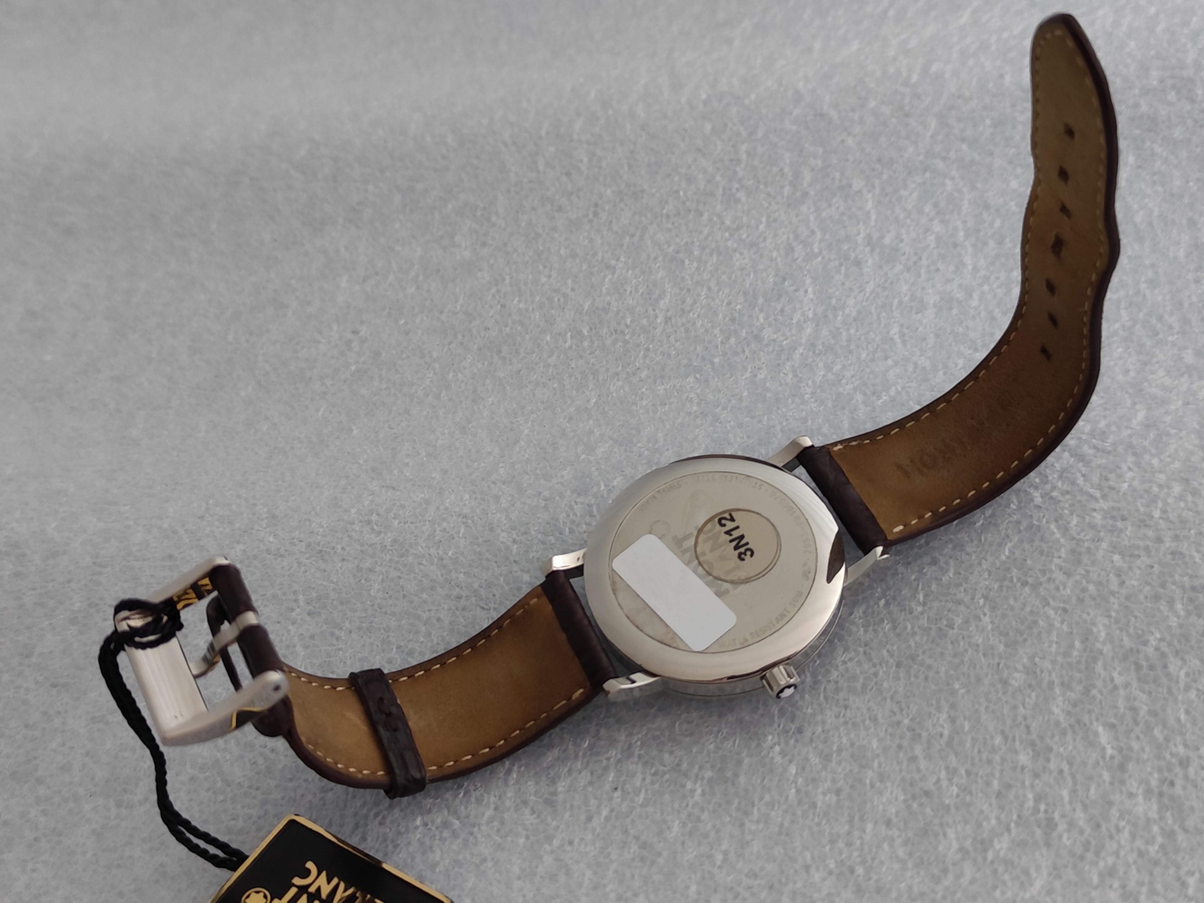 Montblanc Summit 7093 Stainless Steel Watch Full Set For Sale 9