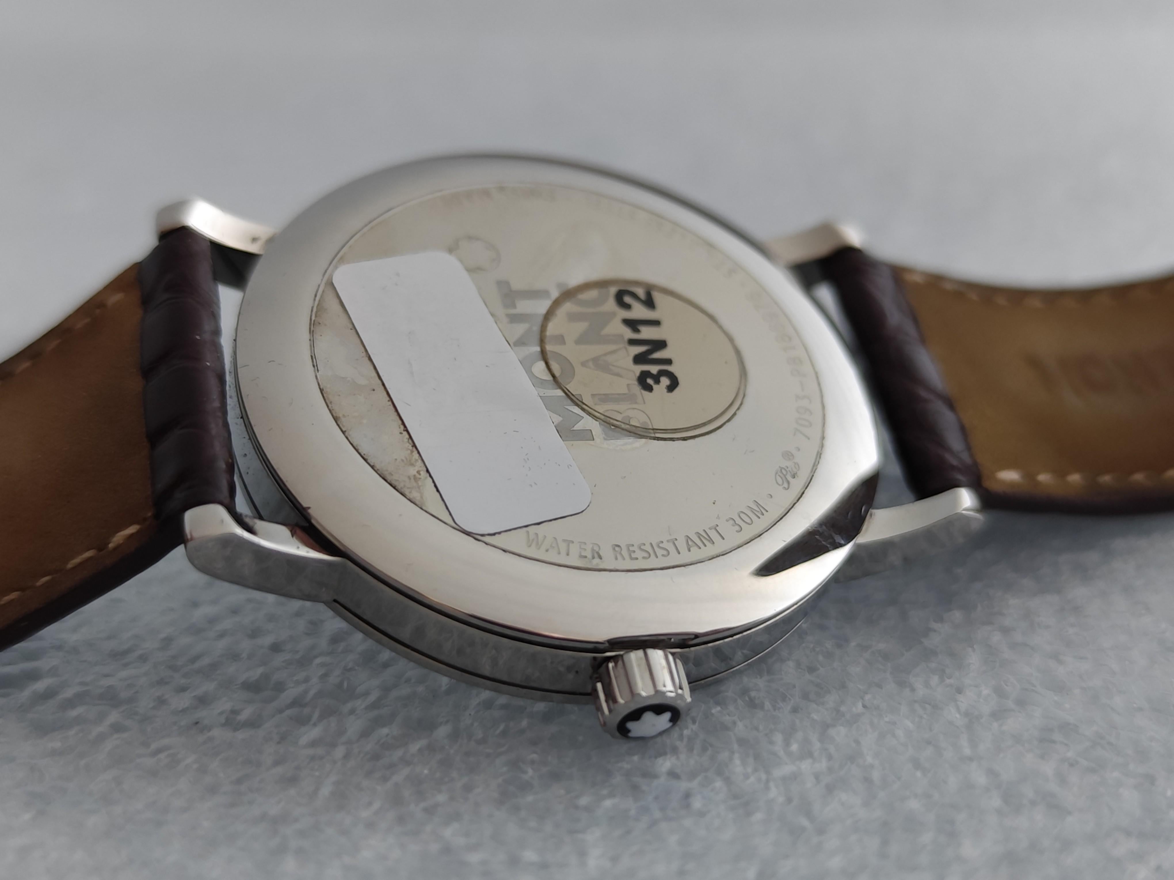 Montblanc Summit 7093 Stainless Steel Watch Full Set For Sale 3