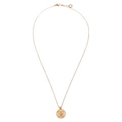 Montblanc Terre et Ciel Mother of Pearl 18K Rose Gold Pendant Necklace