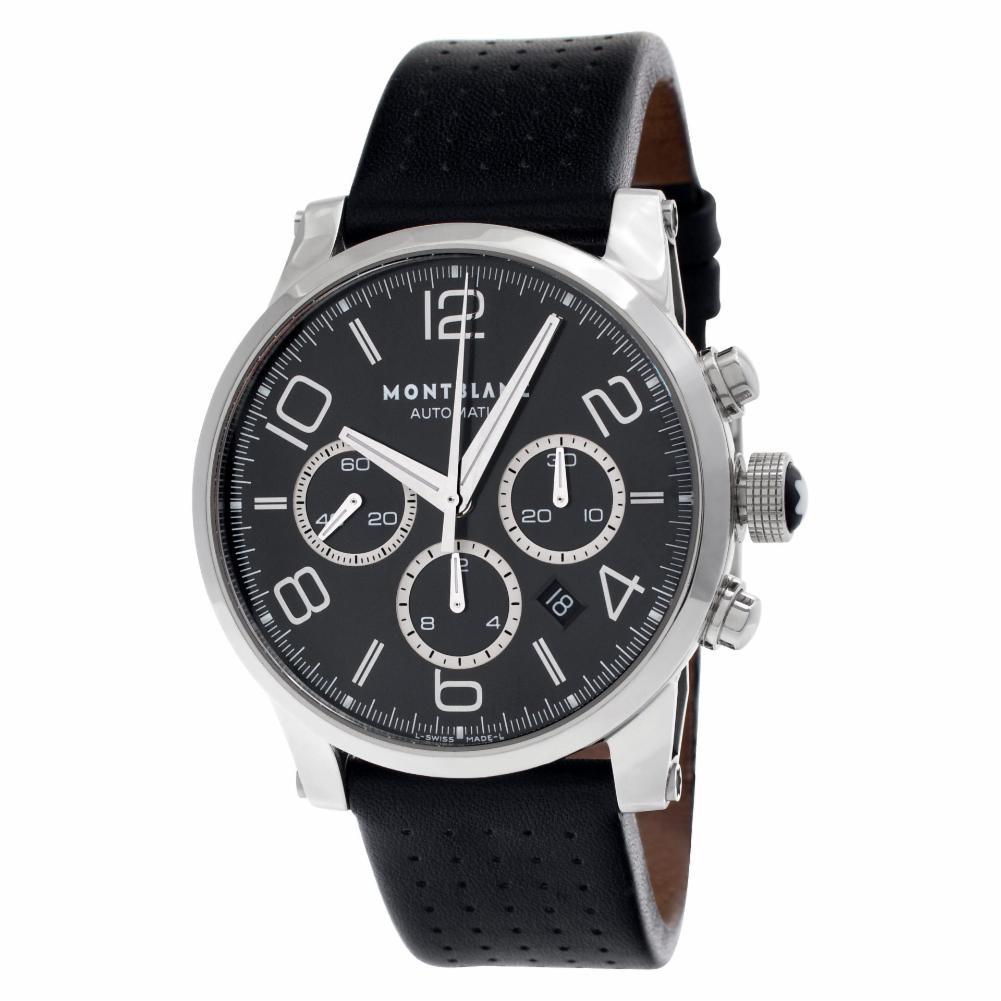 Montblanc Timewalker Reference #:7069. Montblanc Meinsterstuck Timewalker Chronograph in stainless steel. Automatic w/ date and chronograph. 43 mm case size. With box. Circa 2010's Ref 7069. Fine Pre-owned MontBlanc Watch. Certified preowned Sport