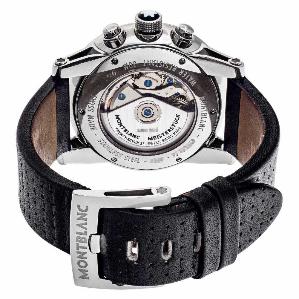 Montblanc Timewalker 7069, Black Dial, Certified and Warranty In Excellent Condition In Miami, FL