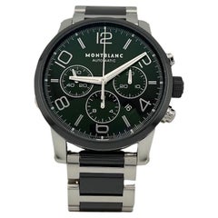 Montblanc Timewalker Chronograph 103094 43mm Acciaio Nero Ceramica Scatola di carta