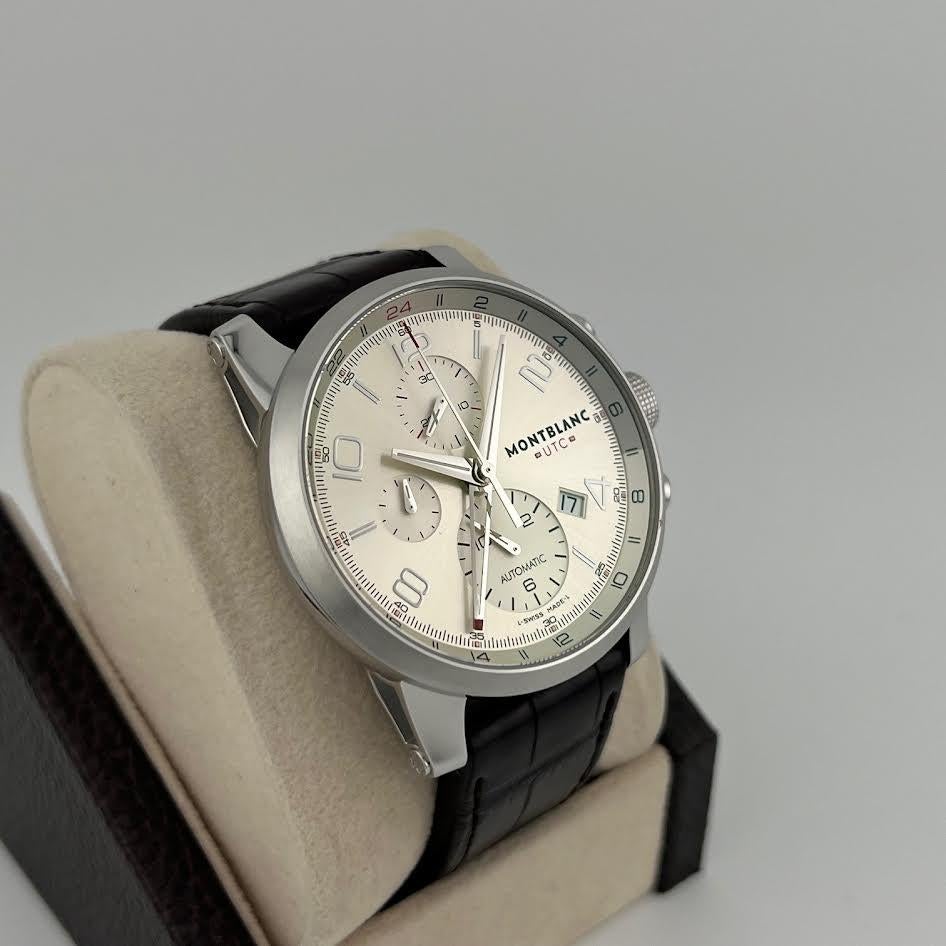 Montblanc Timewalker ChronoVoyager UTC 107065 43mm Acero inoxidable Caja Papel en venta 1