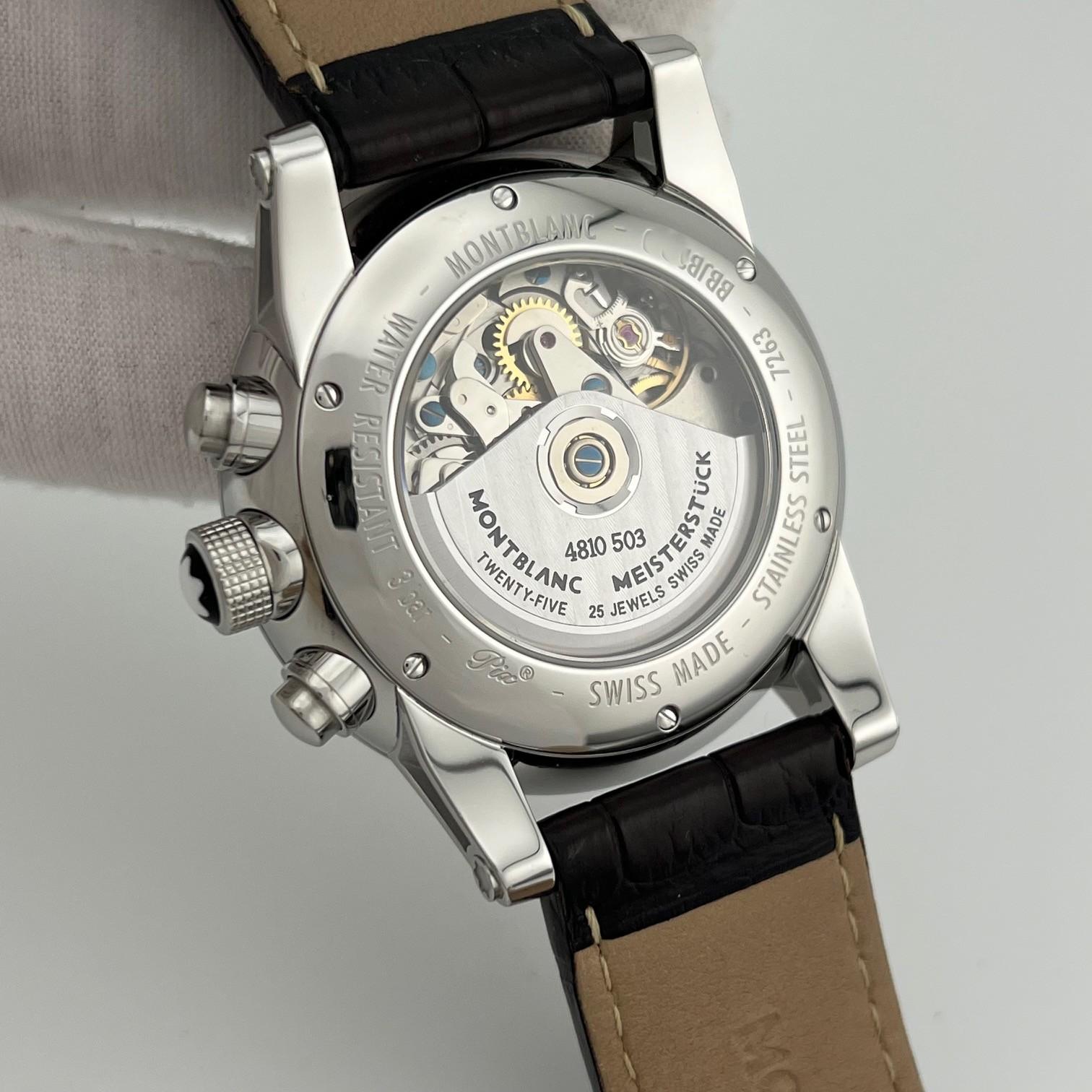 Montblanc Timewalker ChronoVoyager UTC 107065 43mm Acero inoxidable Caja Papel en venta 2